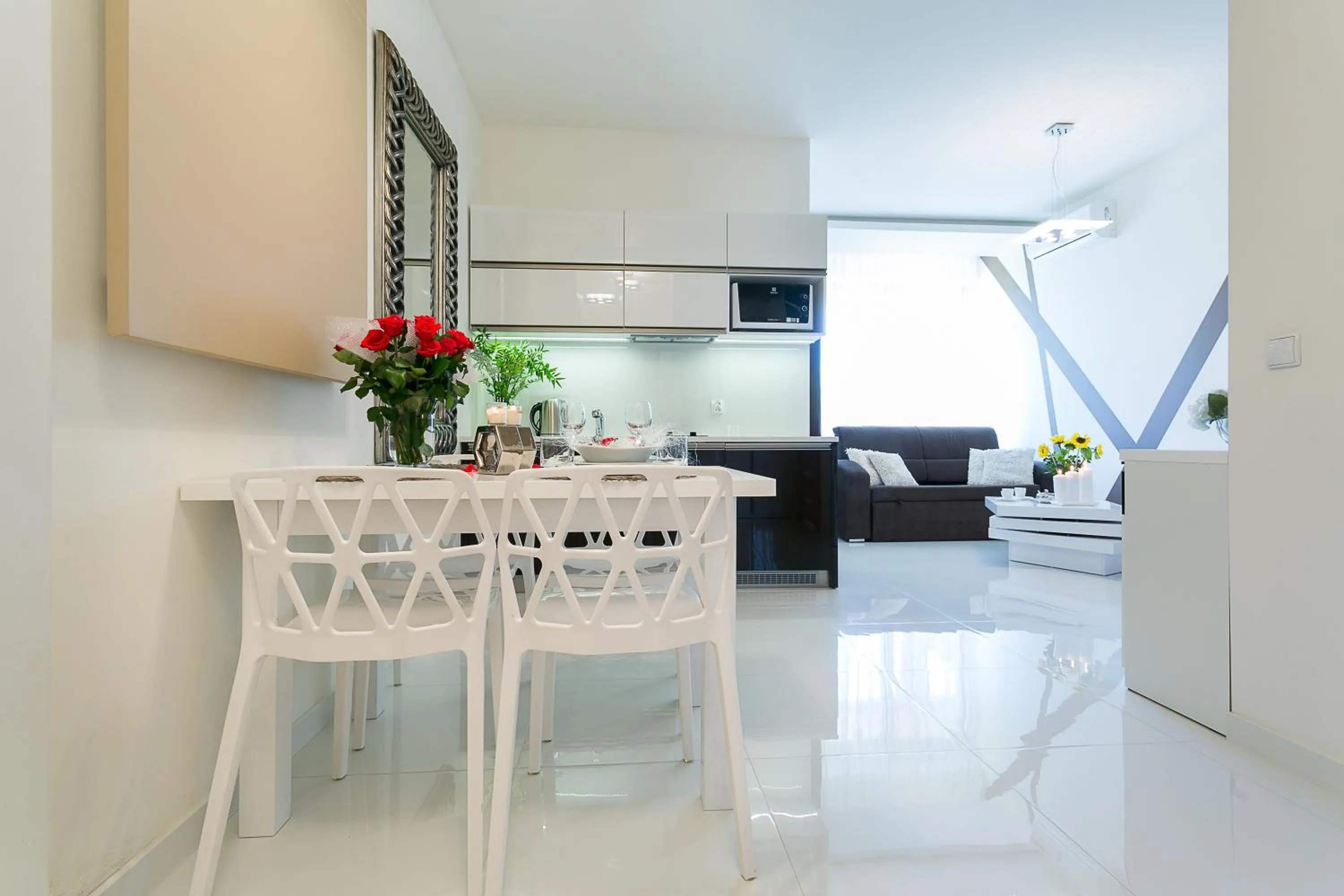 Kitchen or kitchenette in Giewont Krupówki SPA