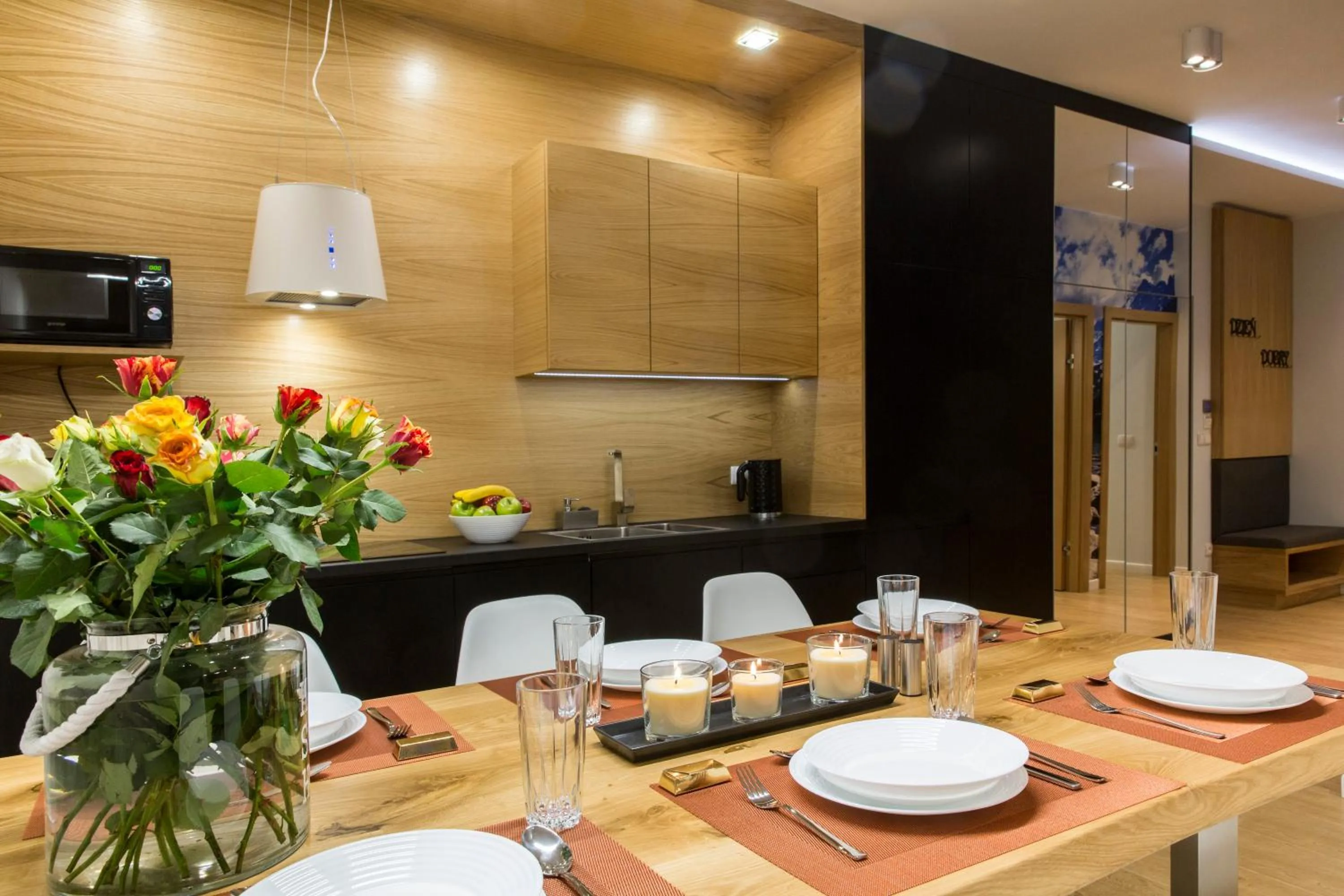 Kitchen or kitchenette in Giewont Krupówki SPA