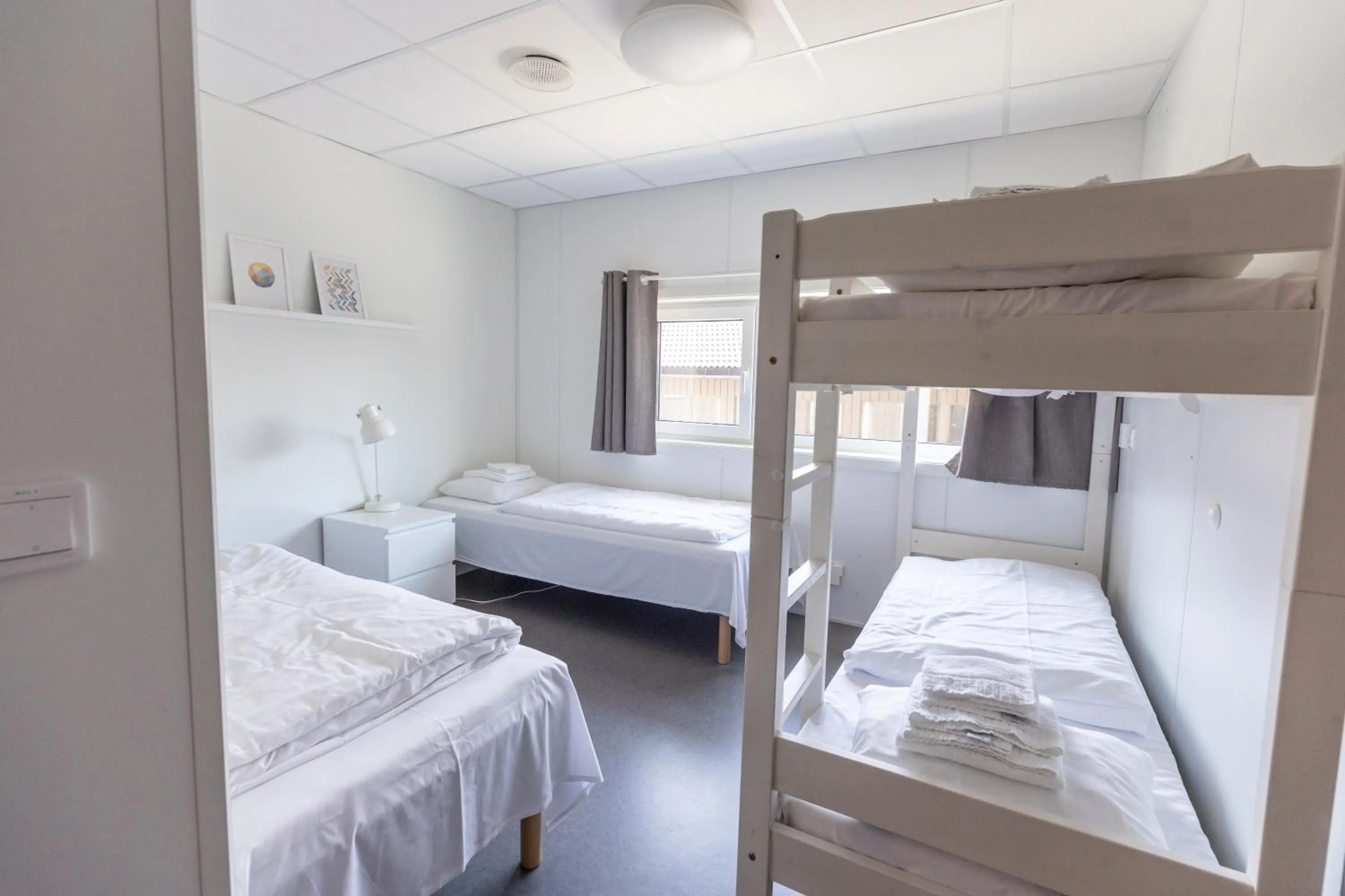 Bed in Ansgar Summerhotel