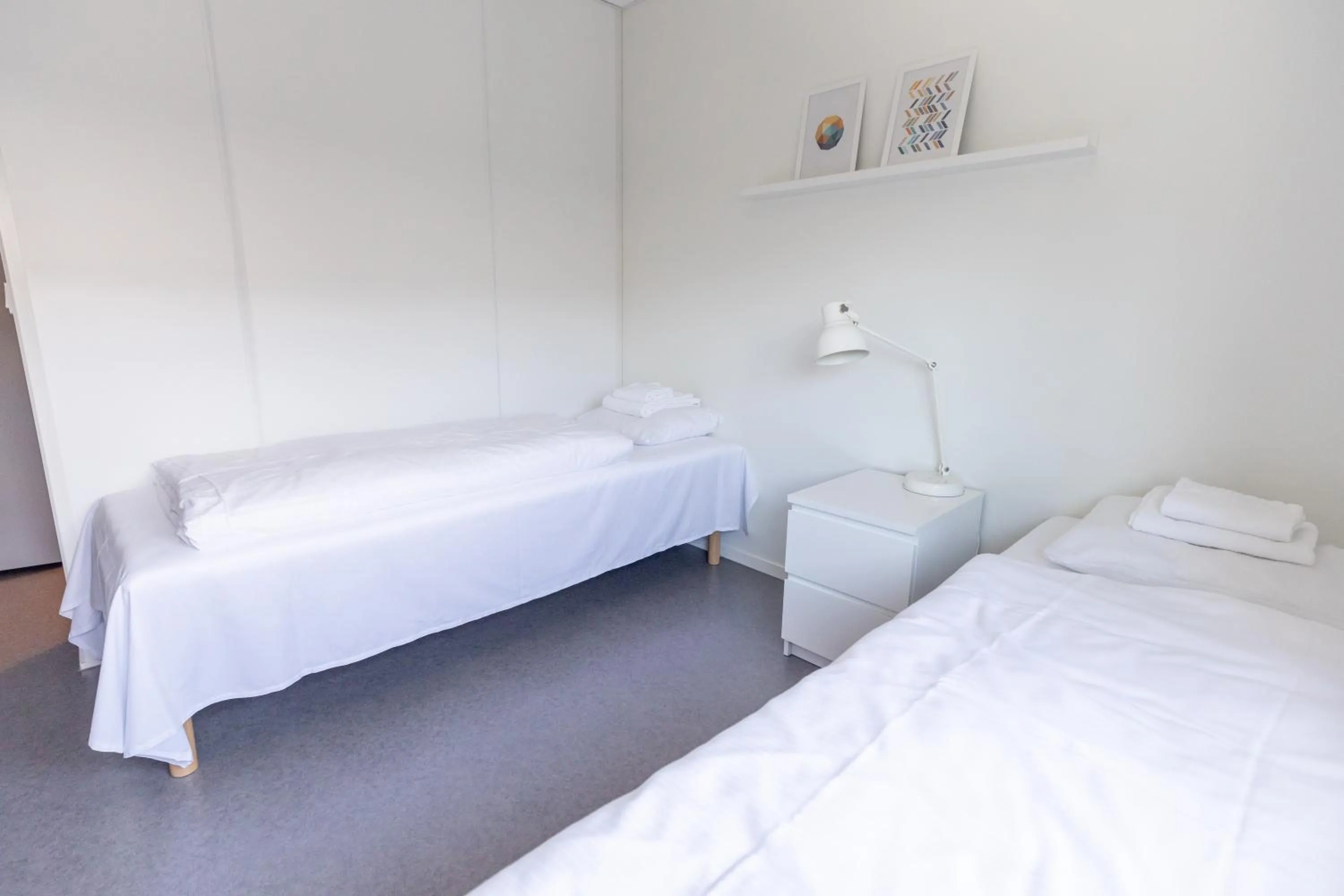 Bed in Ansgar Summerhotel