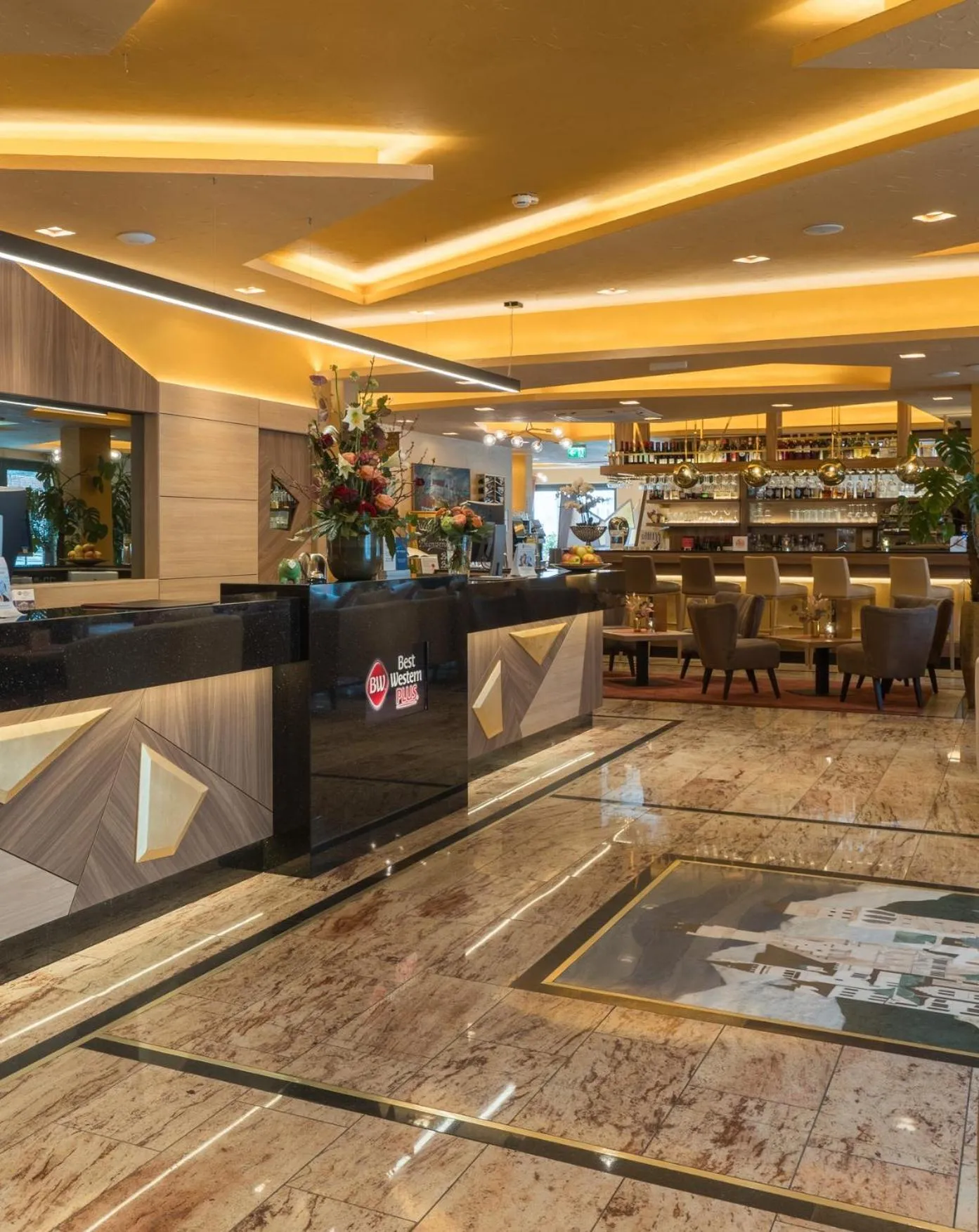 Lobby or reception in Best Western Plus Hotel Füssen