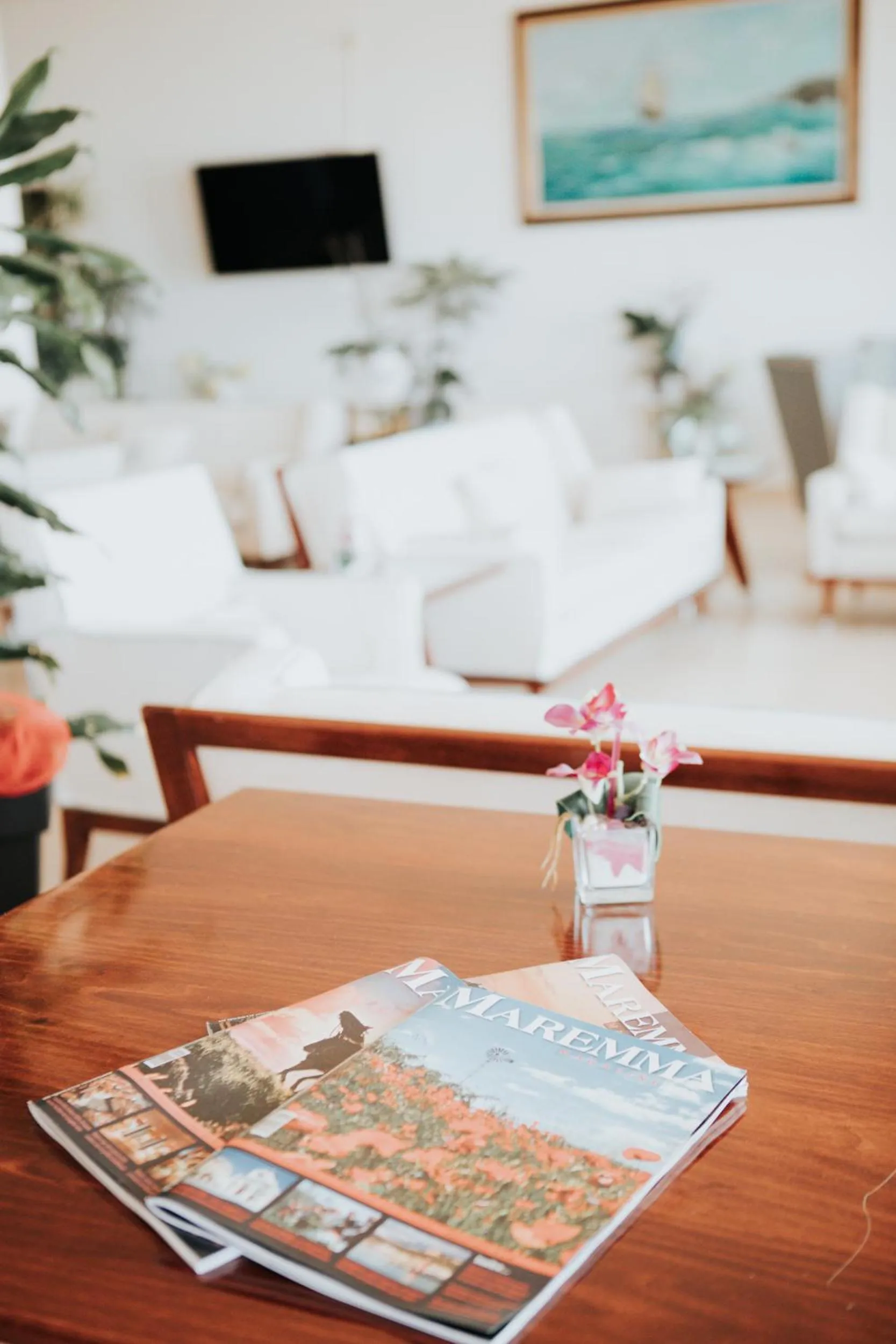 Communal lounge/ TV room in Hotel Parrini