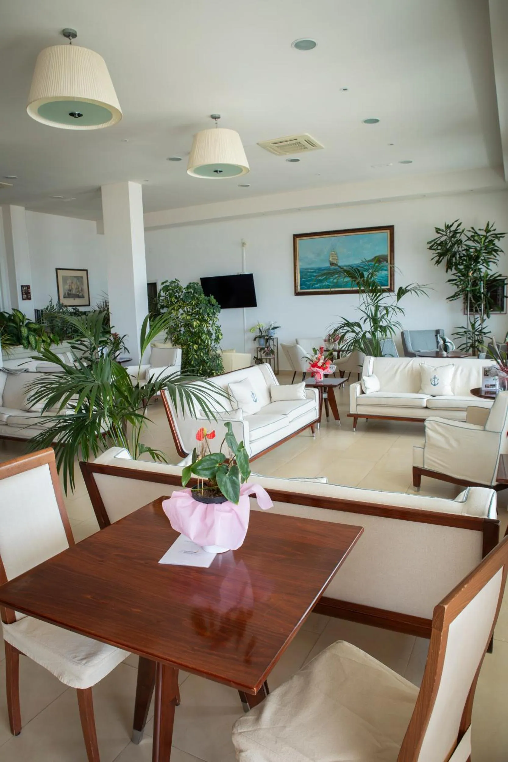 Communal lounge/ TV room in Hotel Parrini