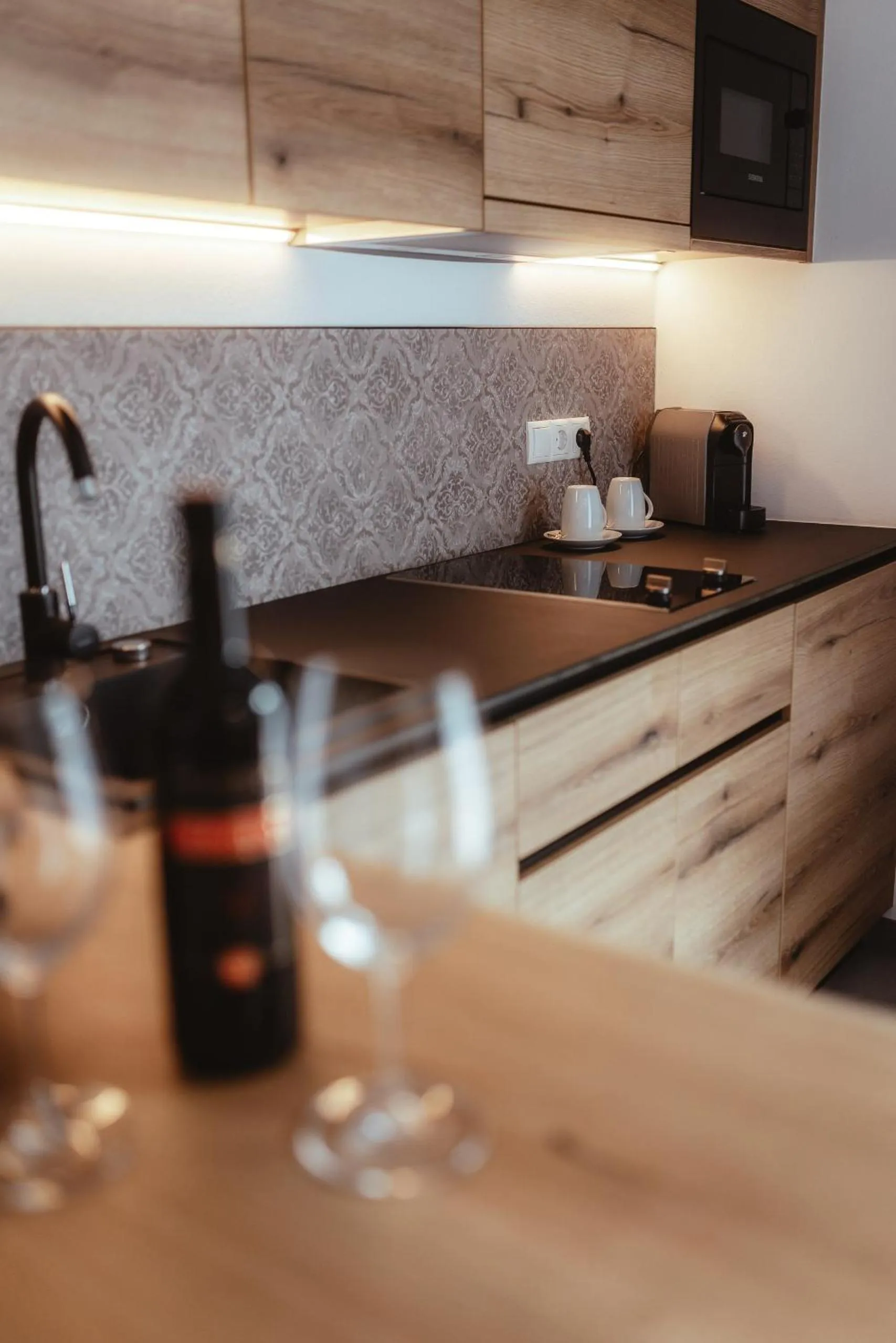 Kitchen or kitchenette in Hotel Gasthof Walcher