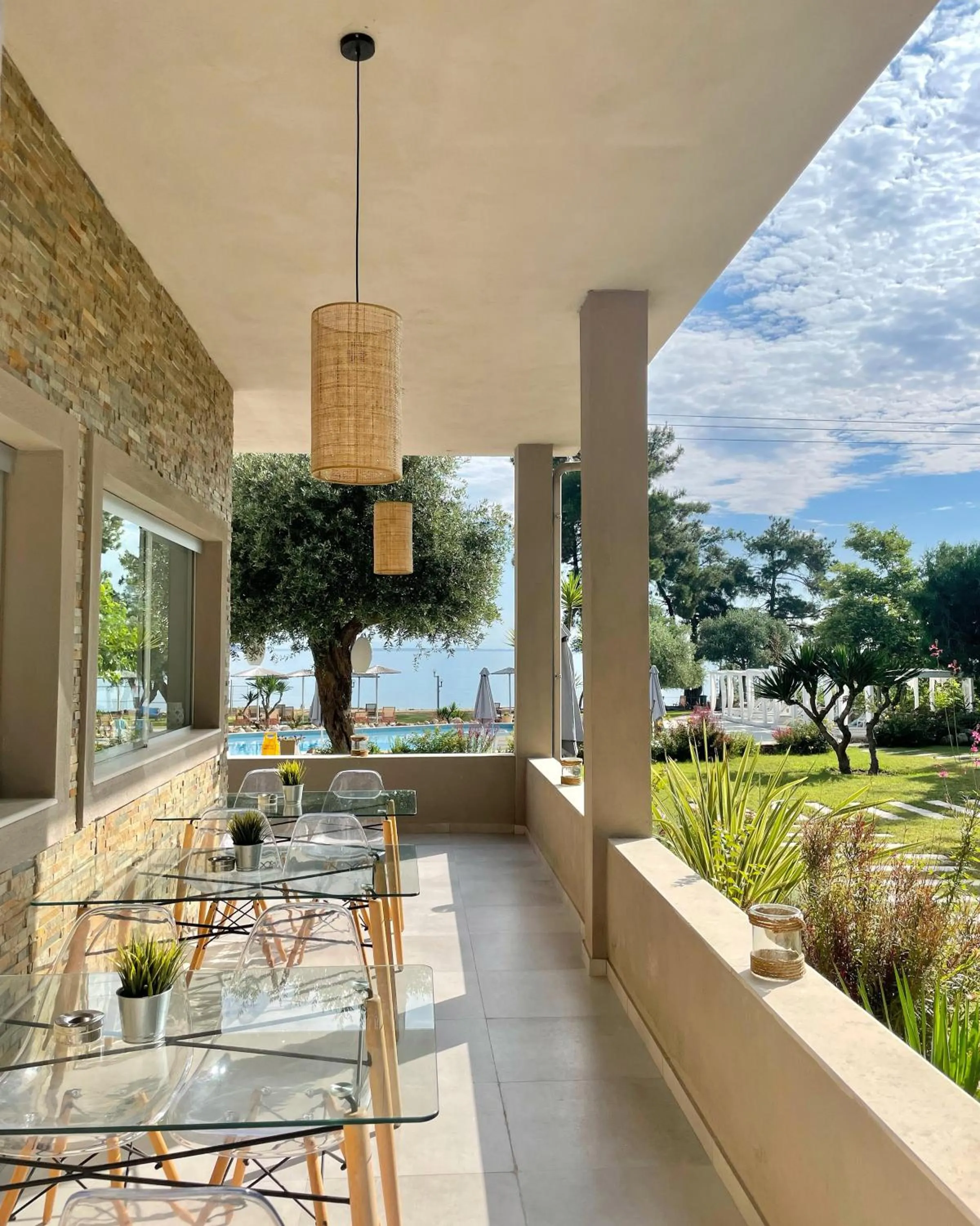 Patio in Aroma Beach Bungalows