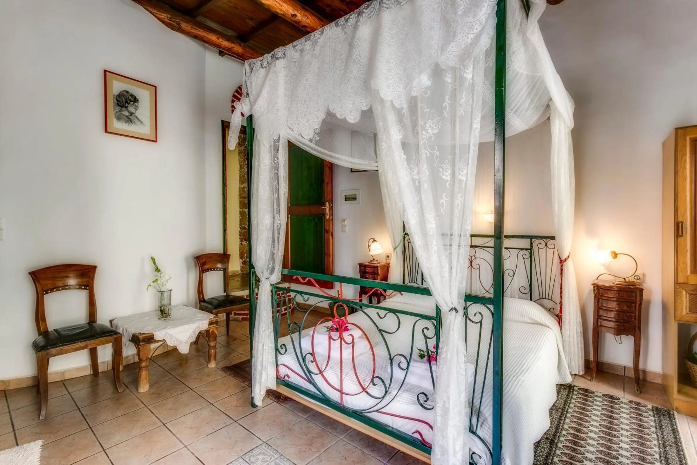 Bed in Ifigenia Rooms