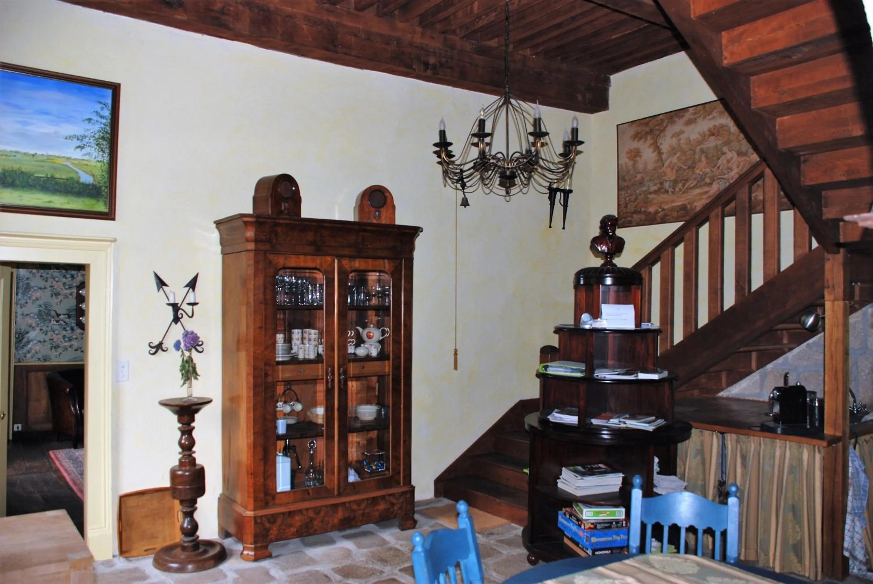 Lobby or reception in B&B Chateau le Bois