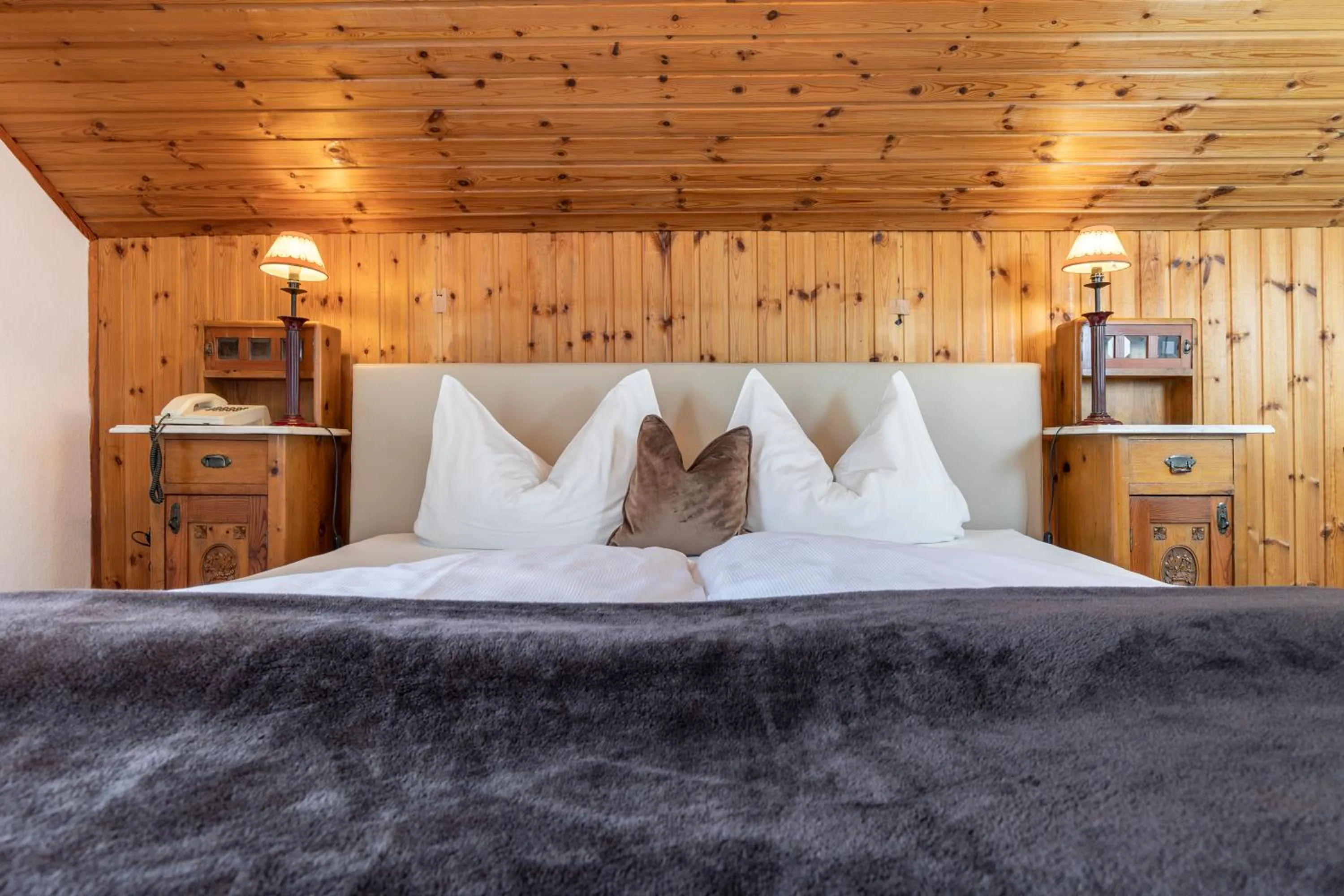 Bed in Hotel Restaurant Grünwalderhof