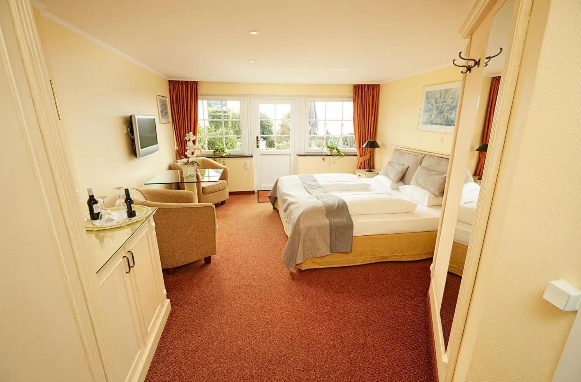 Bed in Hotel Fjordkroen