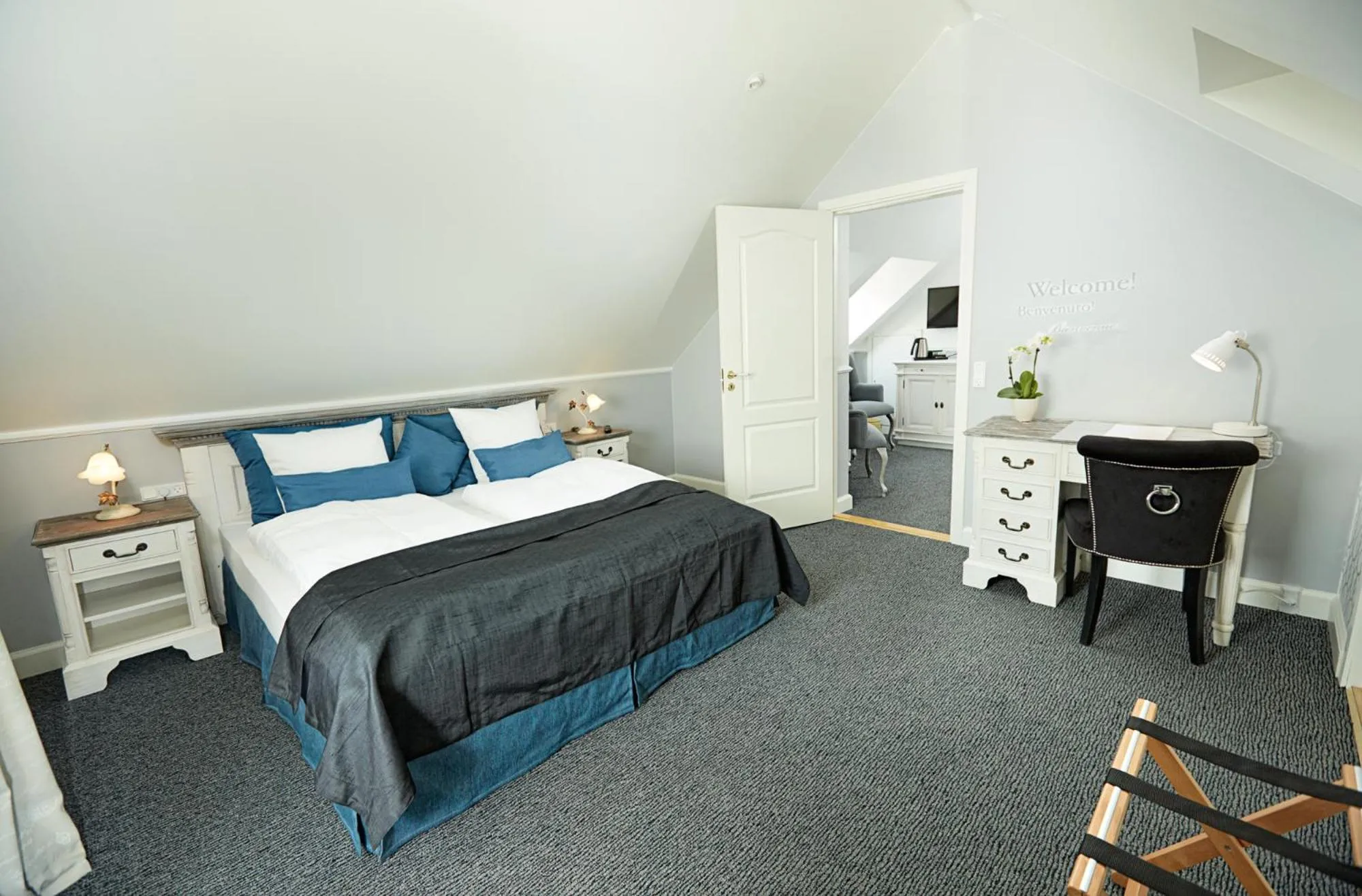 Bed in Hotel Fjordkroen