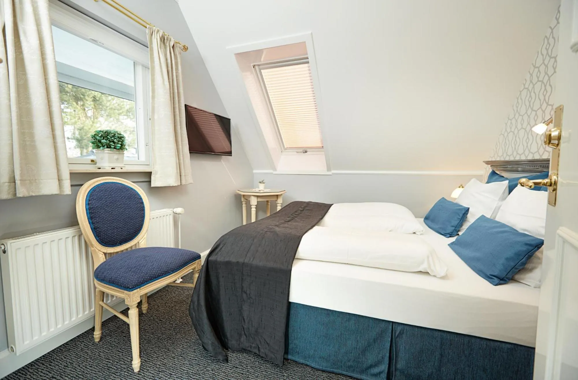 Bed in Hotel Fjordkroen