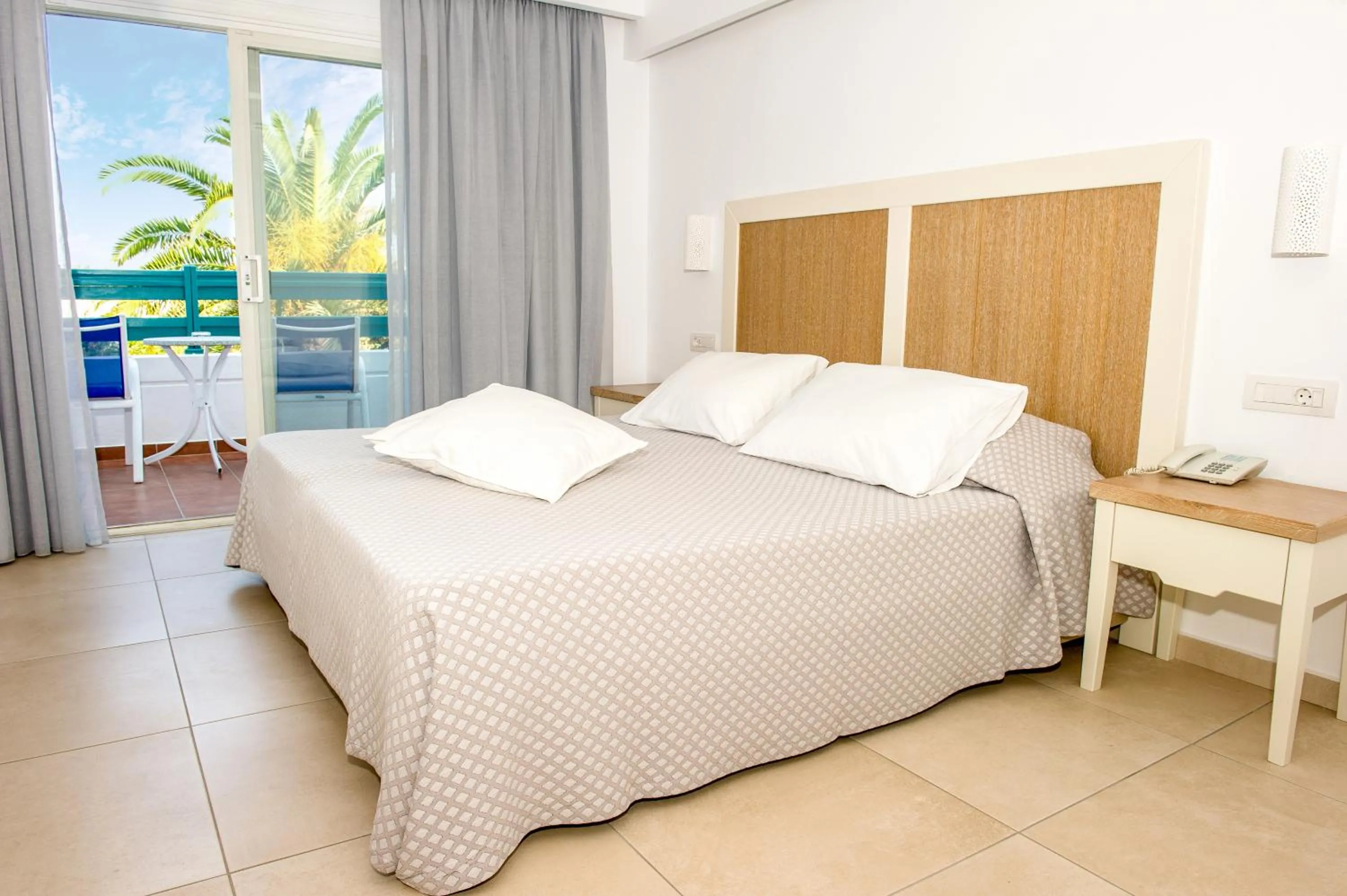 Bed in Mastichari Bay Hotel