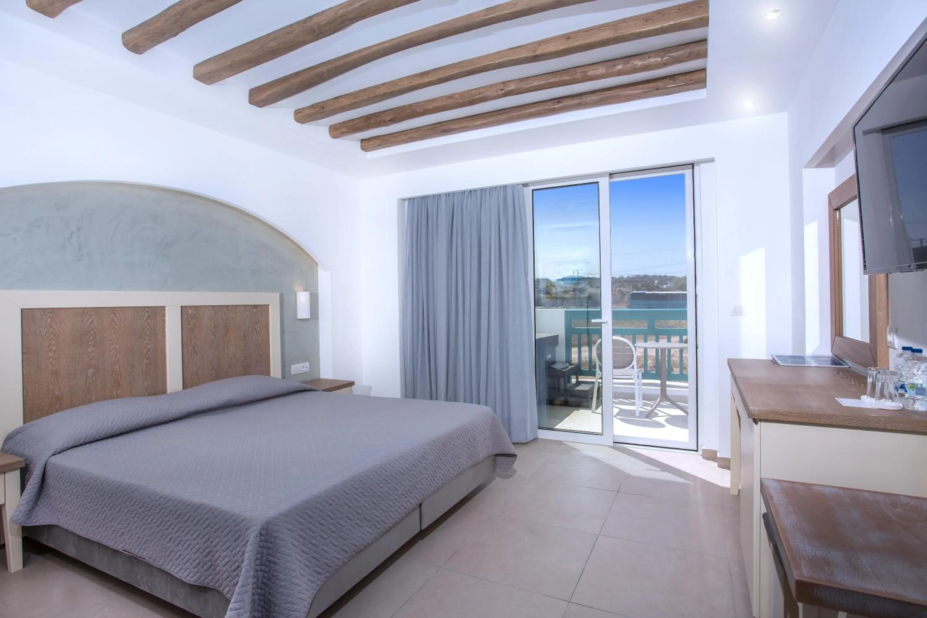 Bed in Mastichari Bay Hotel