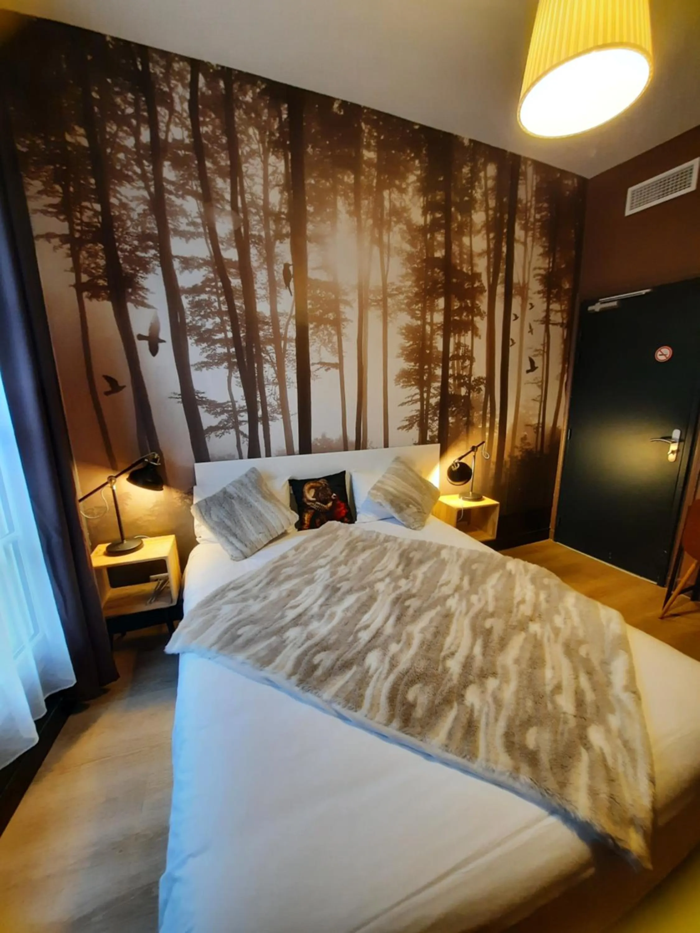 Bed in Hotel Du Cygne Tours