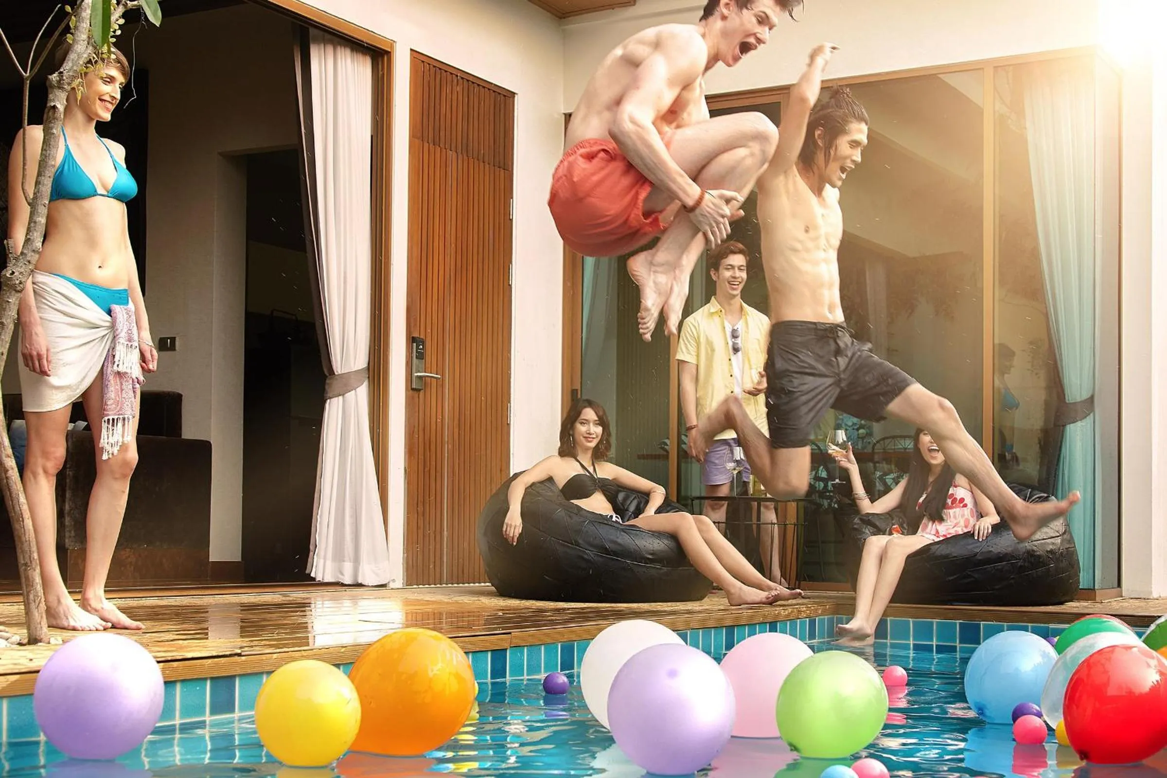 People in Itz Time Hua Hin Pool Villa