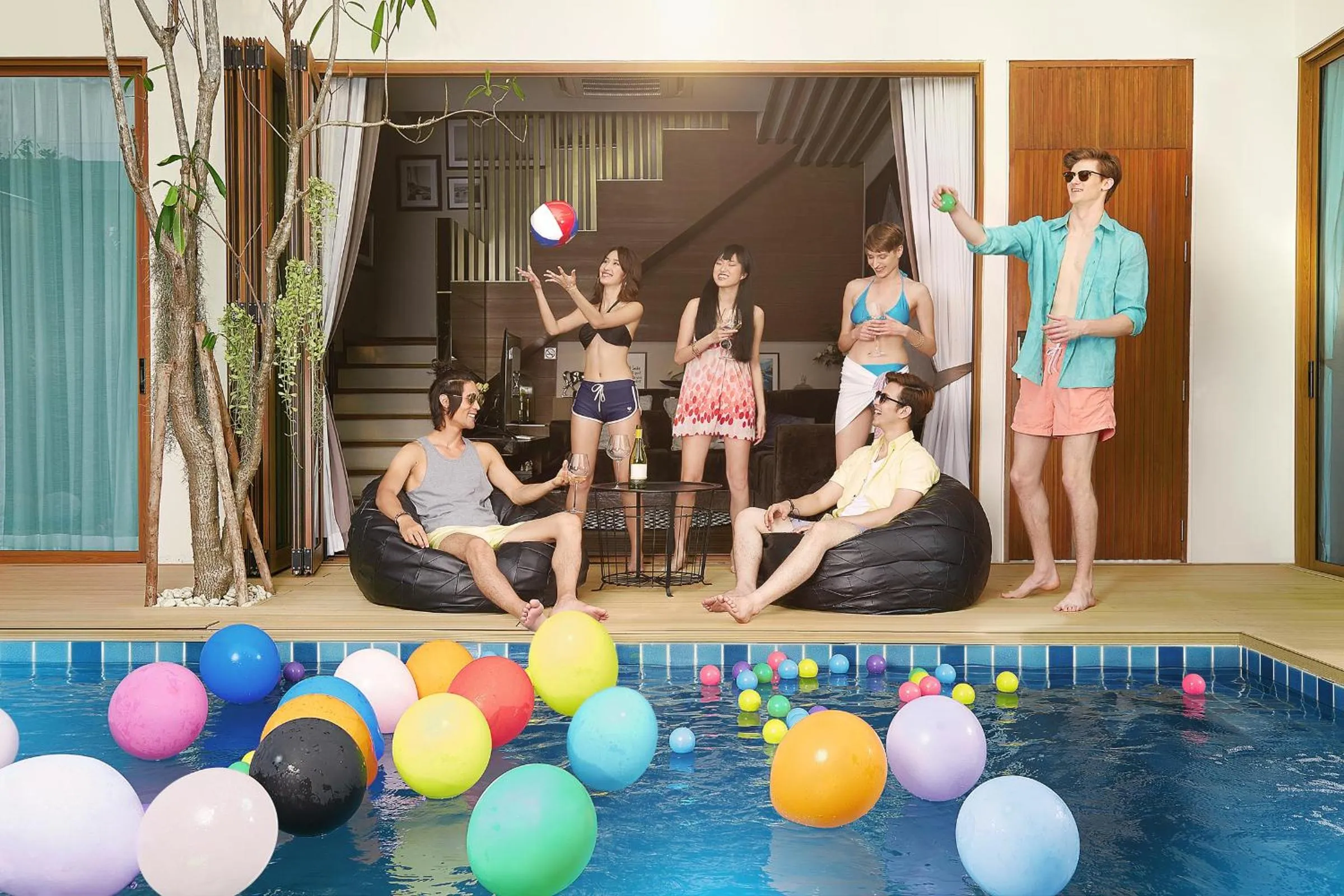 People in Itz Time Hua Hin Pool Villa