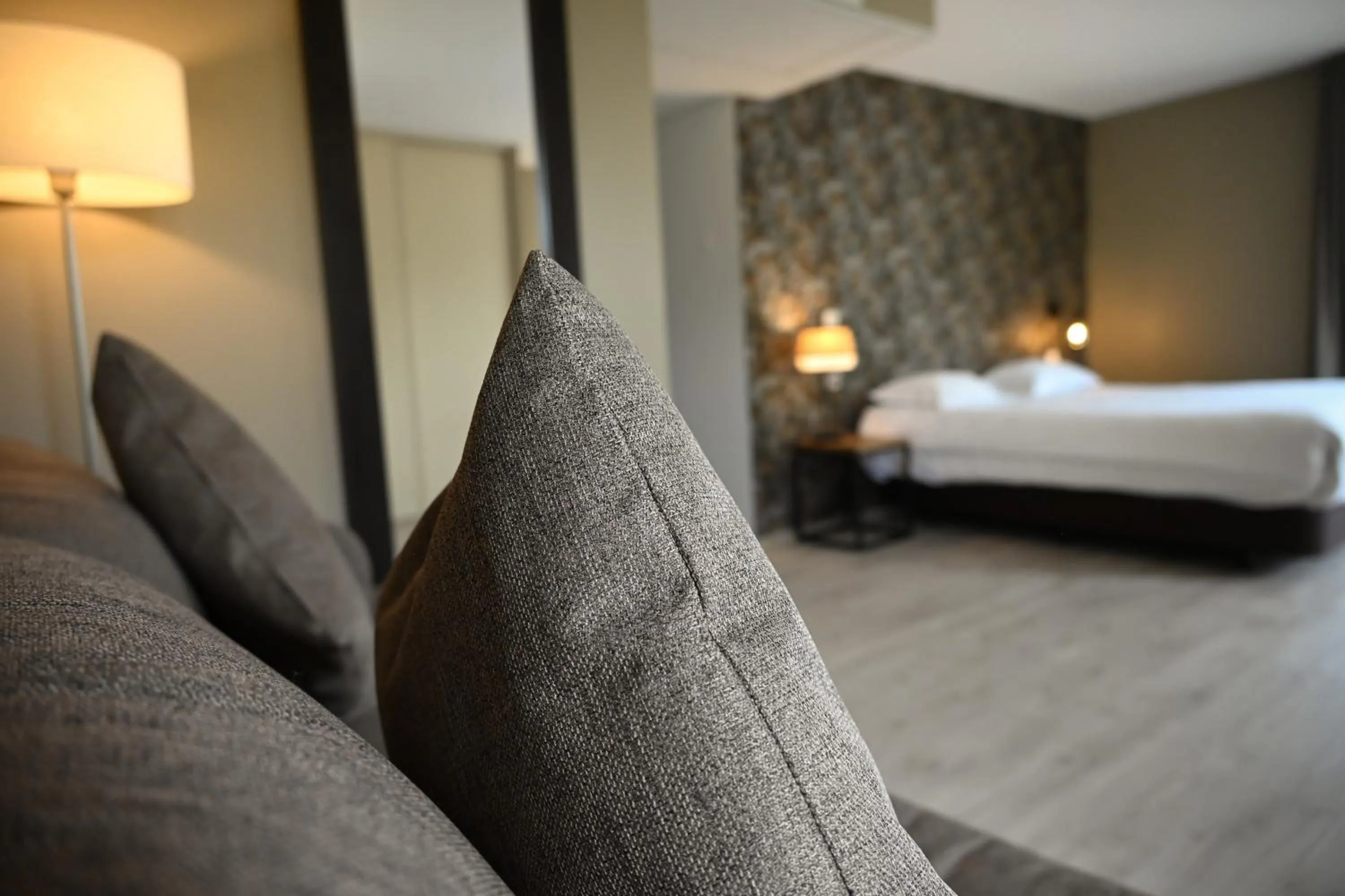 Bed in Hôtel Les Muses