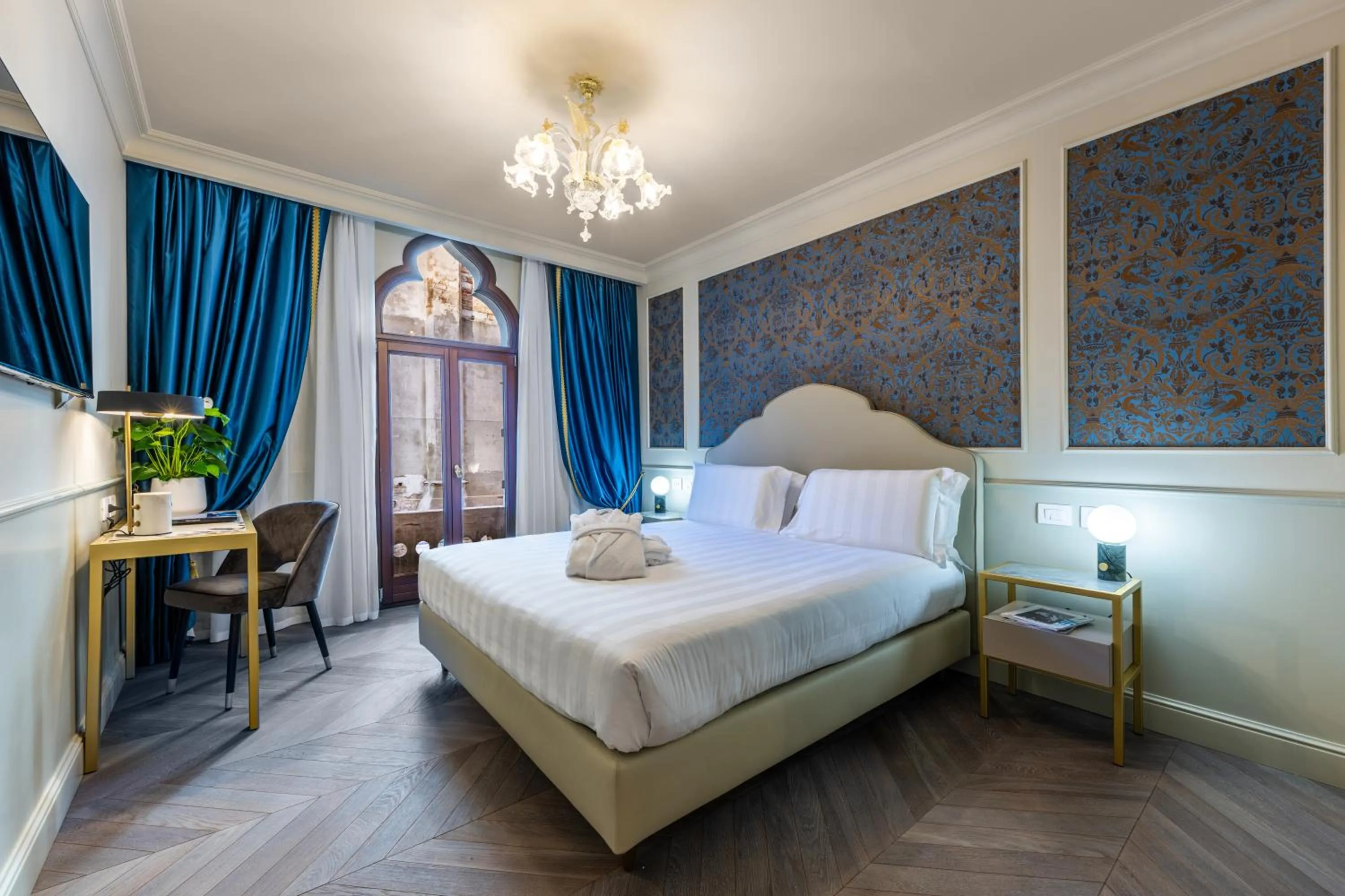 Bed in Hotel Palazzina Sardi