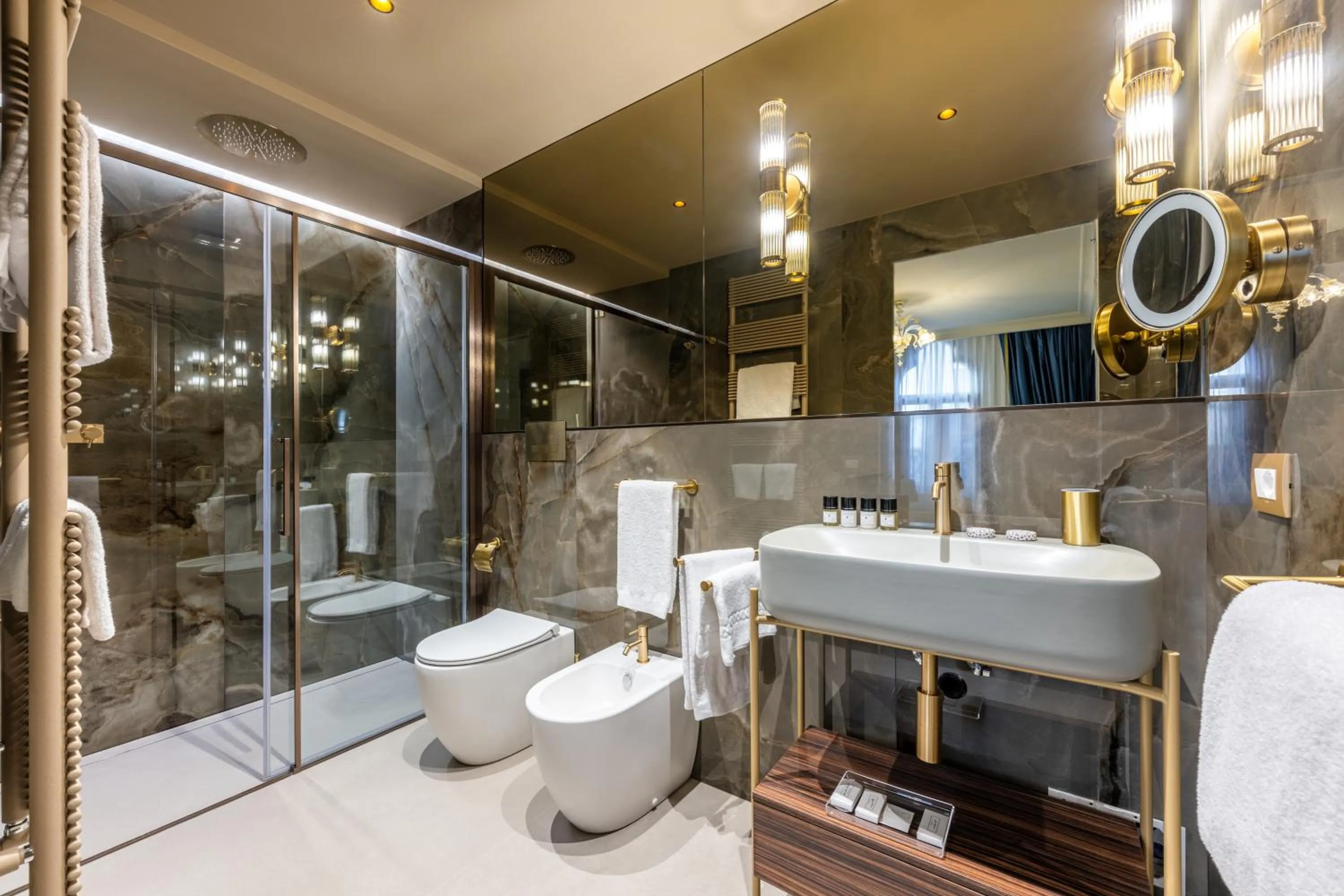 Shower in Hotel Palazzina Sardi