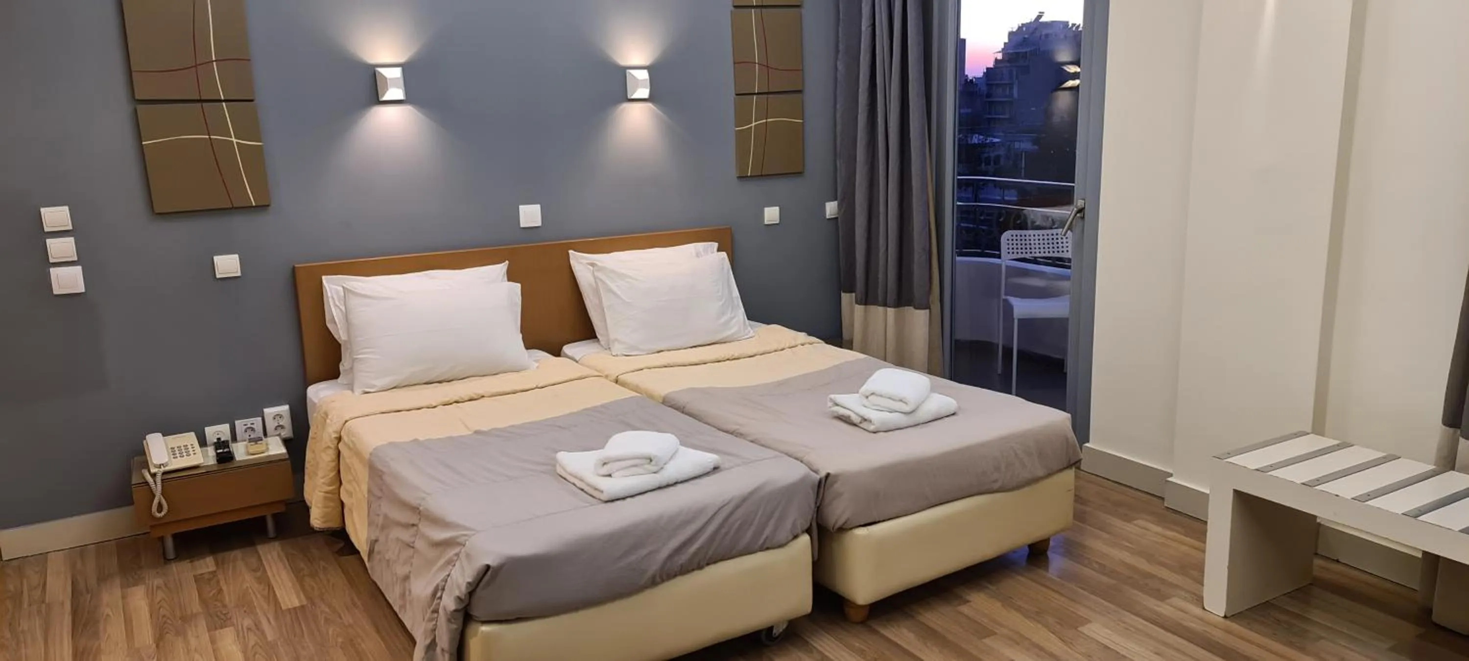 Bed in Ariston Hotel