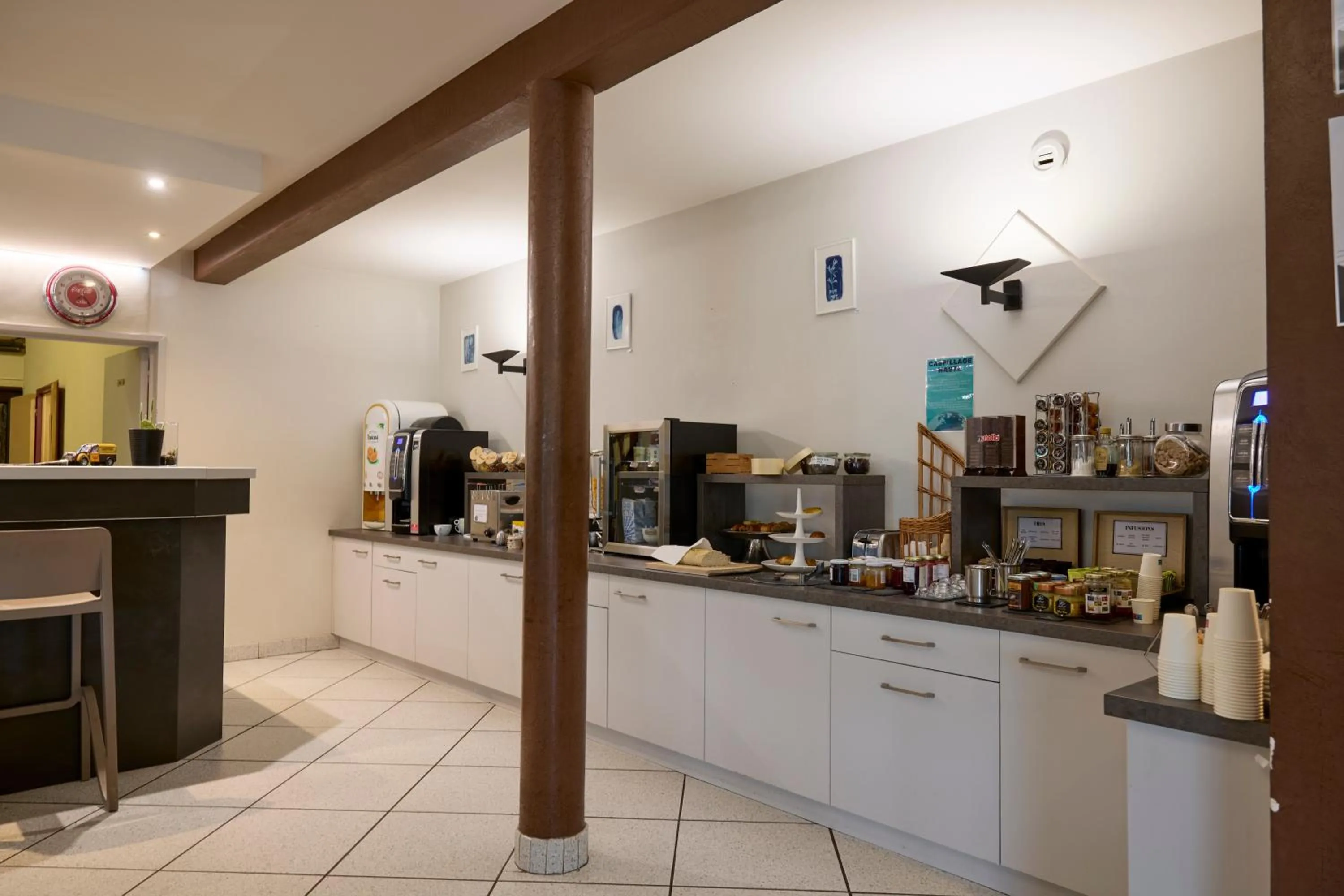 Buffet breakfast in Hôtel-Restaurant Le Calice Du Gevaudan - A75