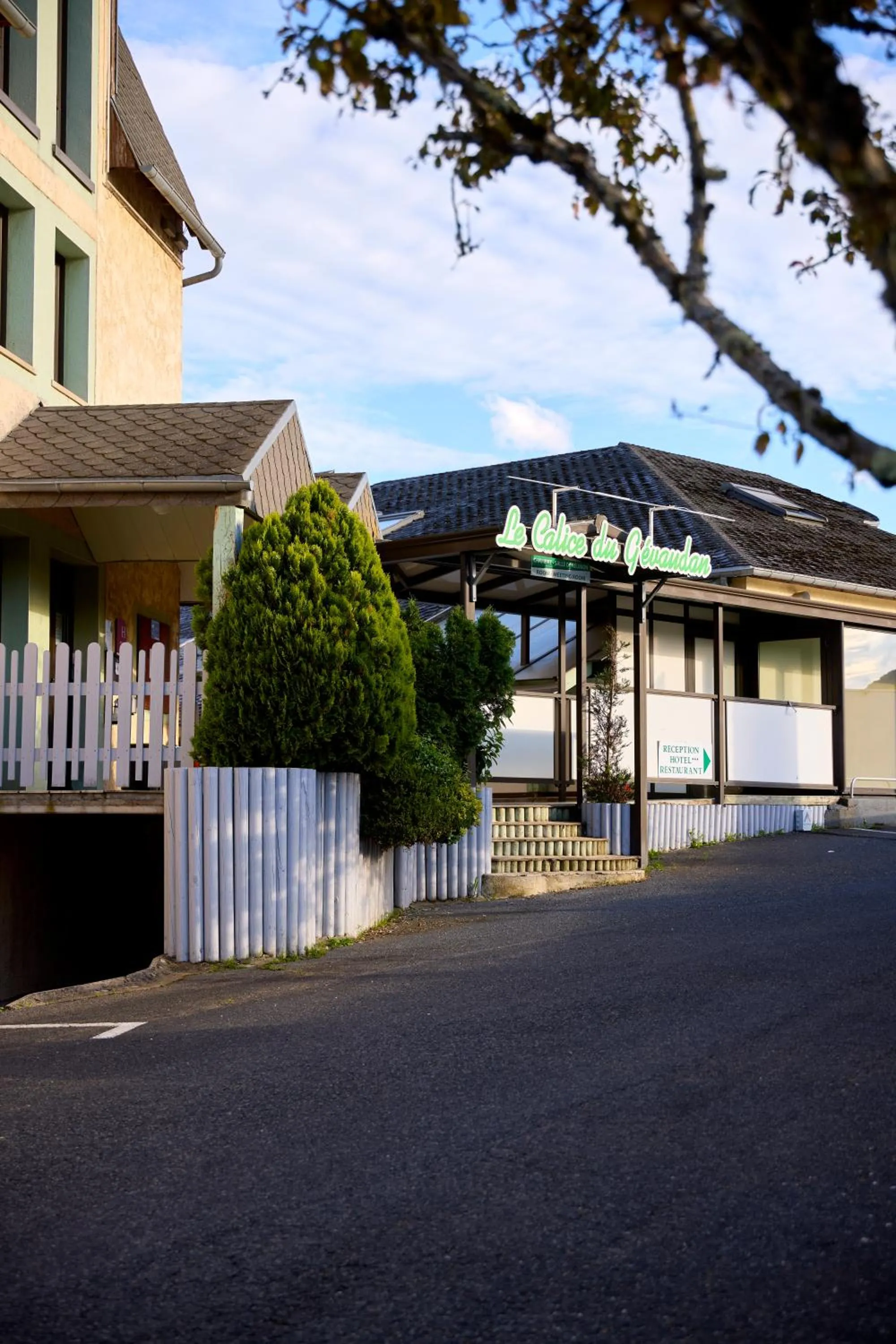 Property building in Hôtel-Restaurant Le Calice Du Gevaudan - A75
