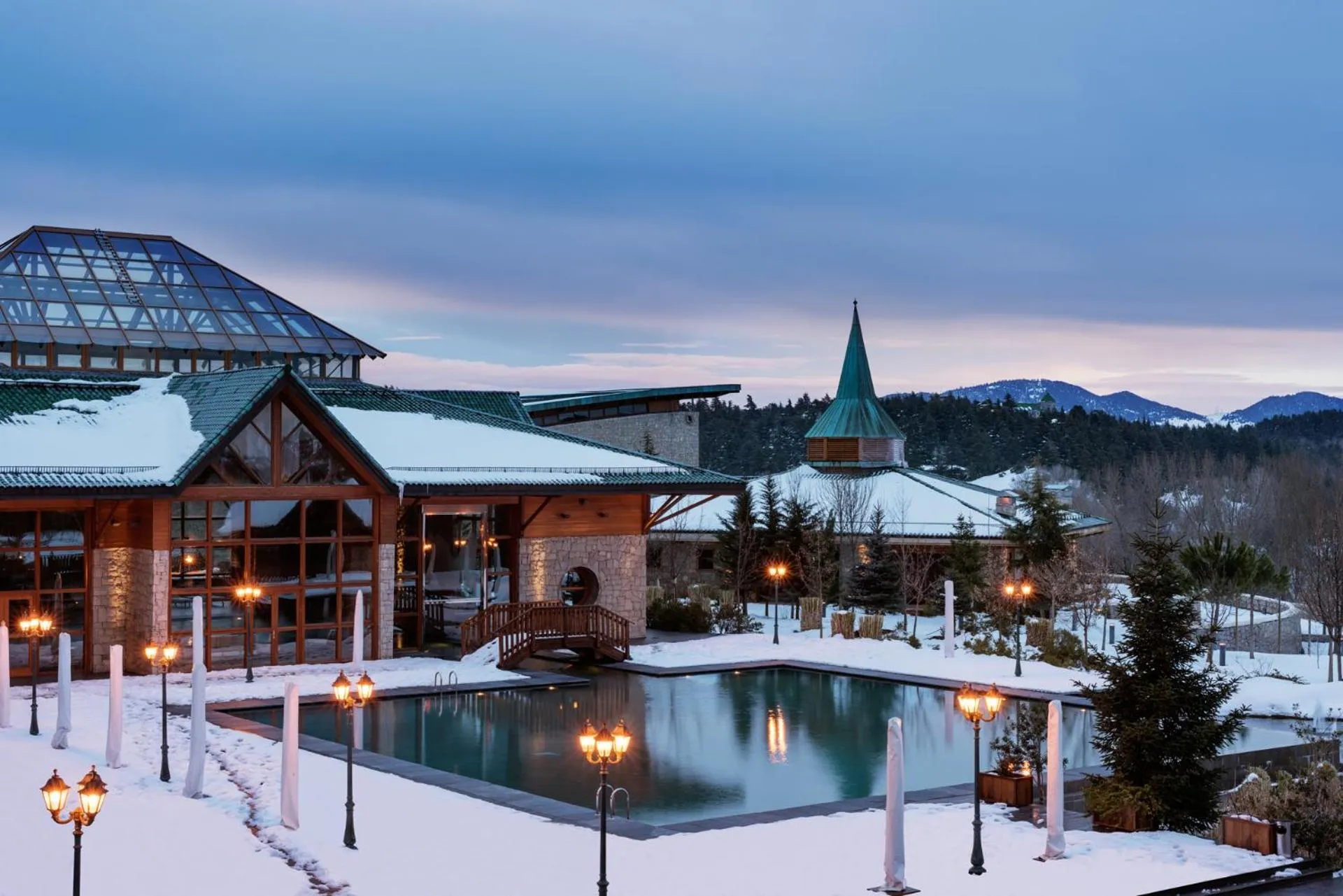 Hot Spring Bath in Michlifen Resort & Golf