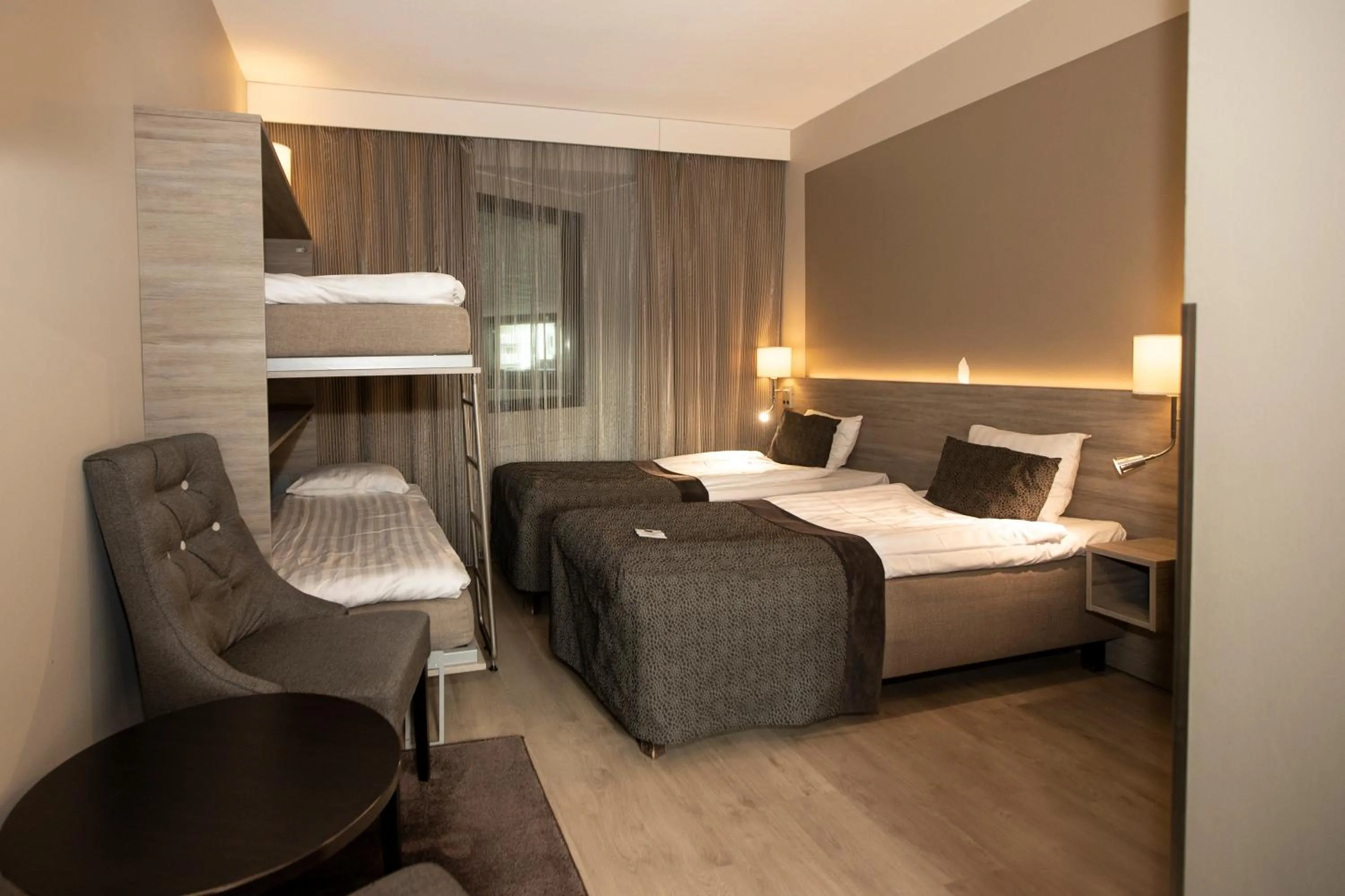 Bed in Hotel Pommern