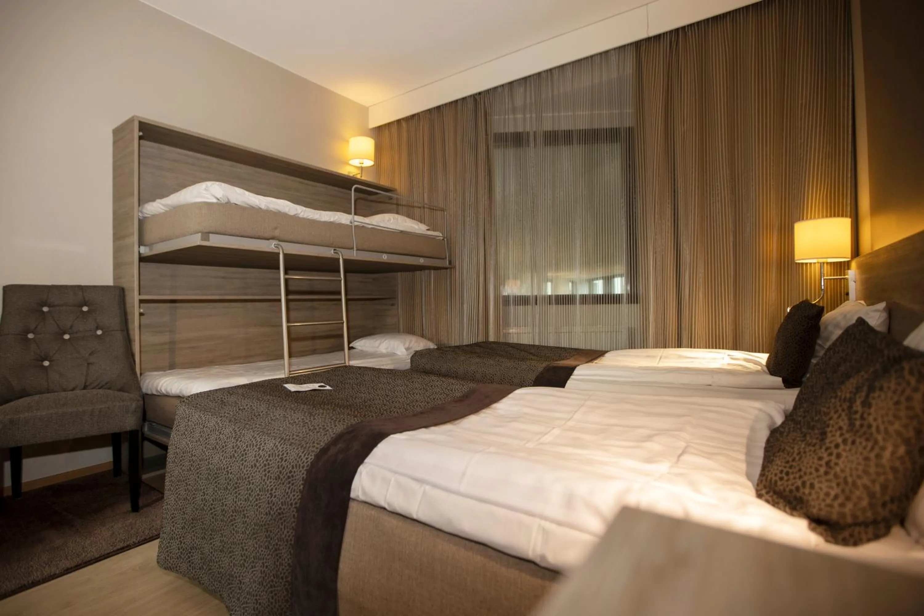 Bed in Hotel Pommern