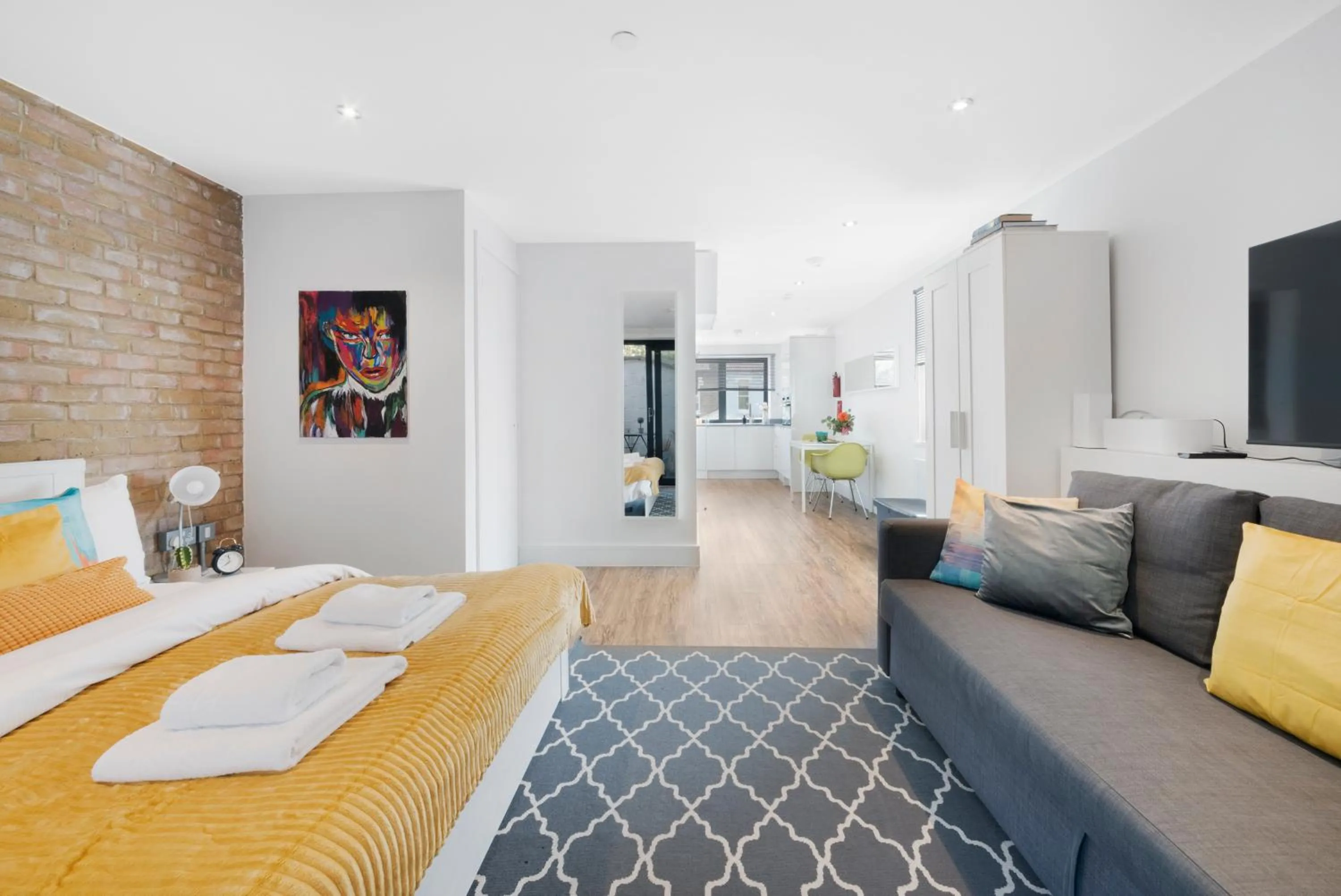 Bed in Manor House Studios By Morethanstays