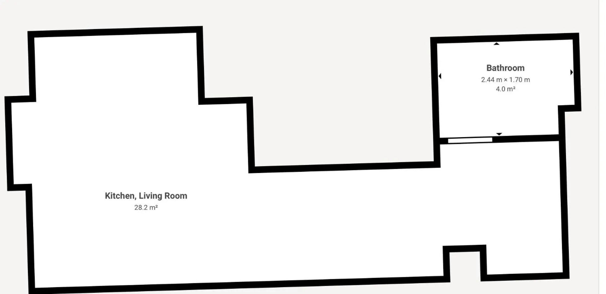 Floor plan in Manor House Studios By Morethanstays