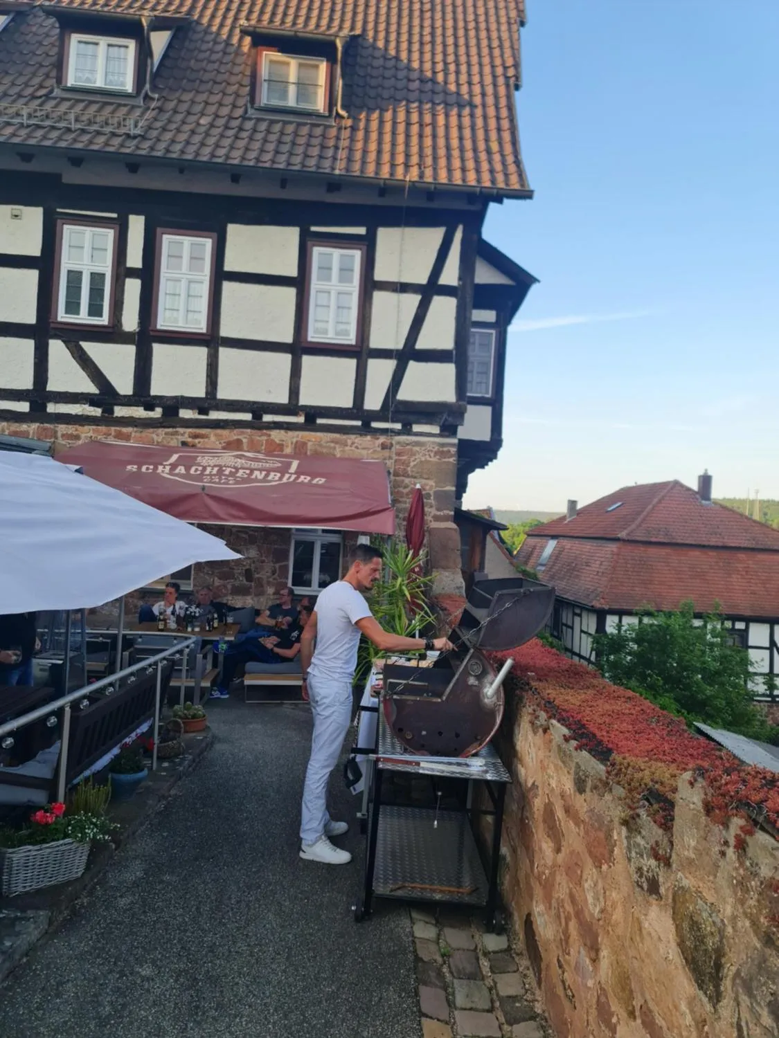 BBQ facilities in Hotel & Café Schachtenburg