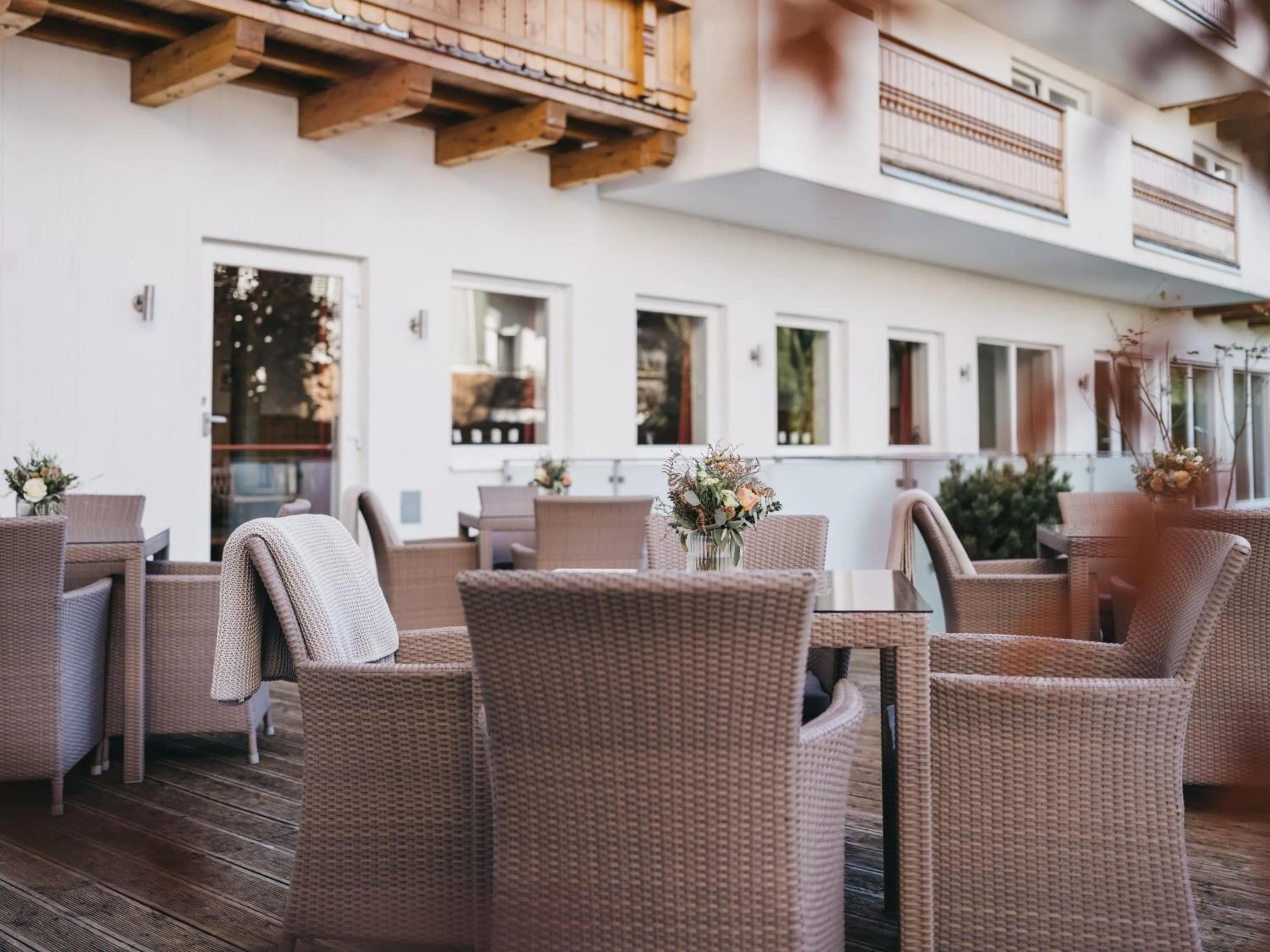 Balcony/Terrace in Hotel Vier Jahreszeiten by VAYA
