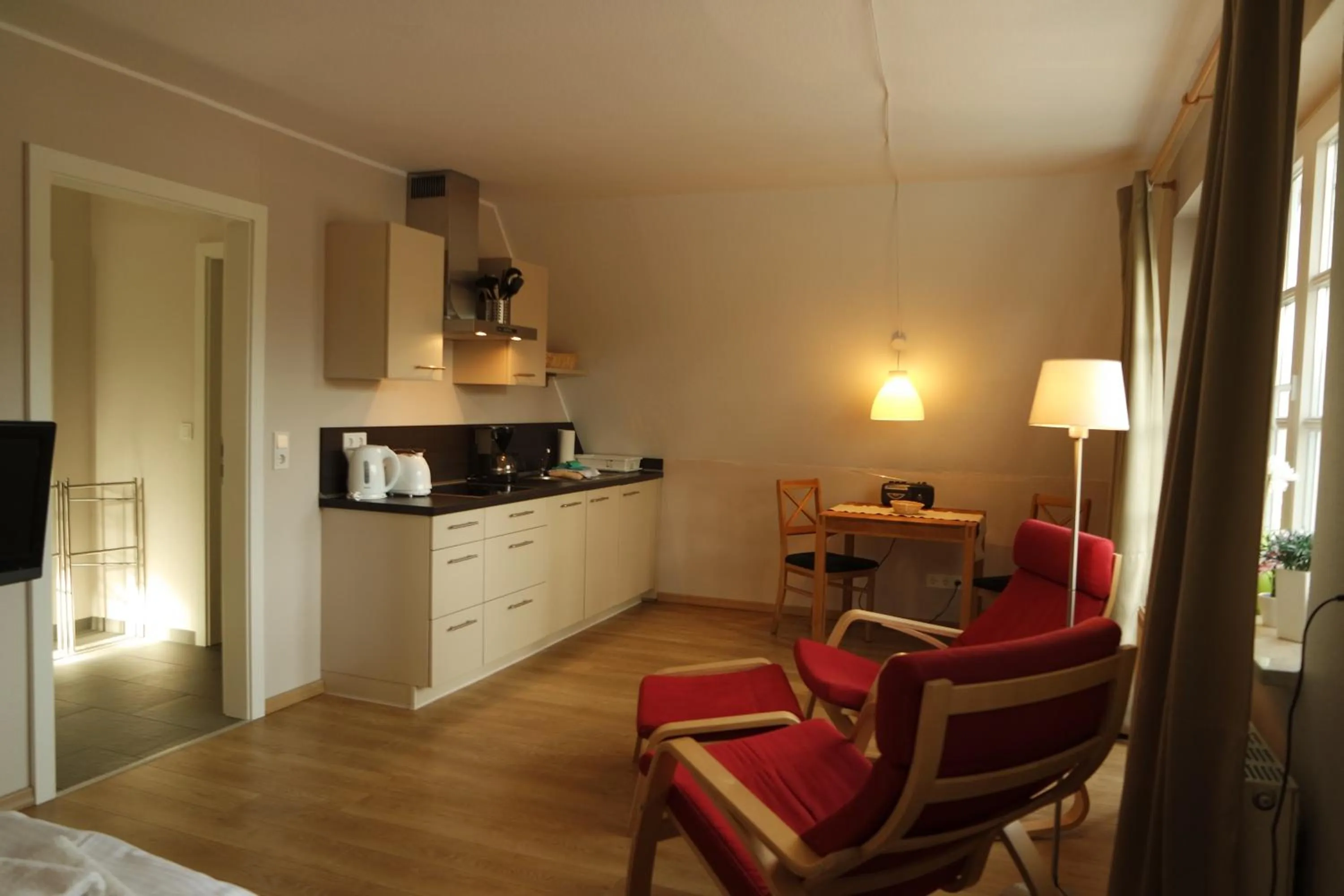 Kitchen or kitchenette in Appartements Fischerhus