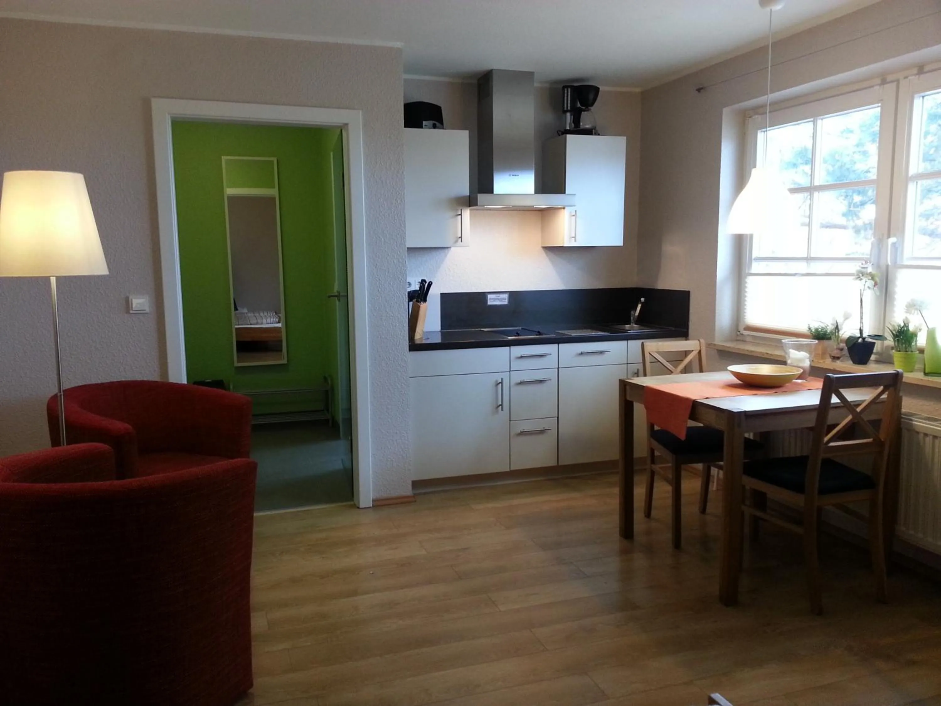 Kitchen or kitchenette in Appartements Fischerhus