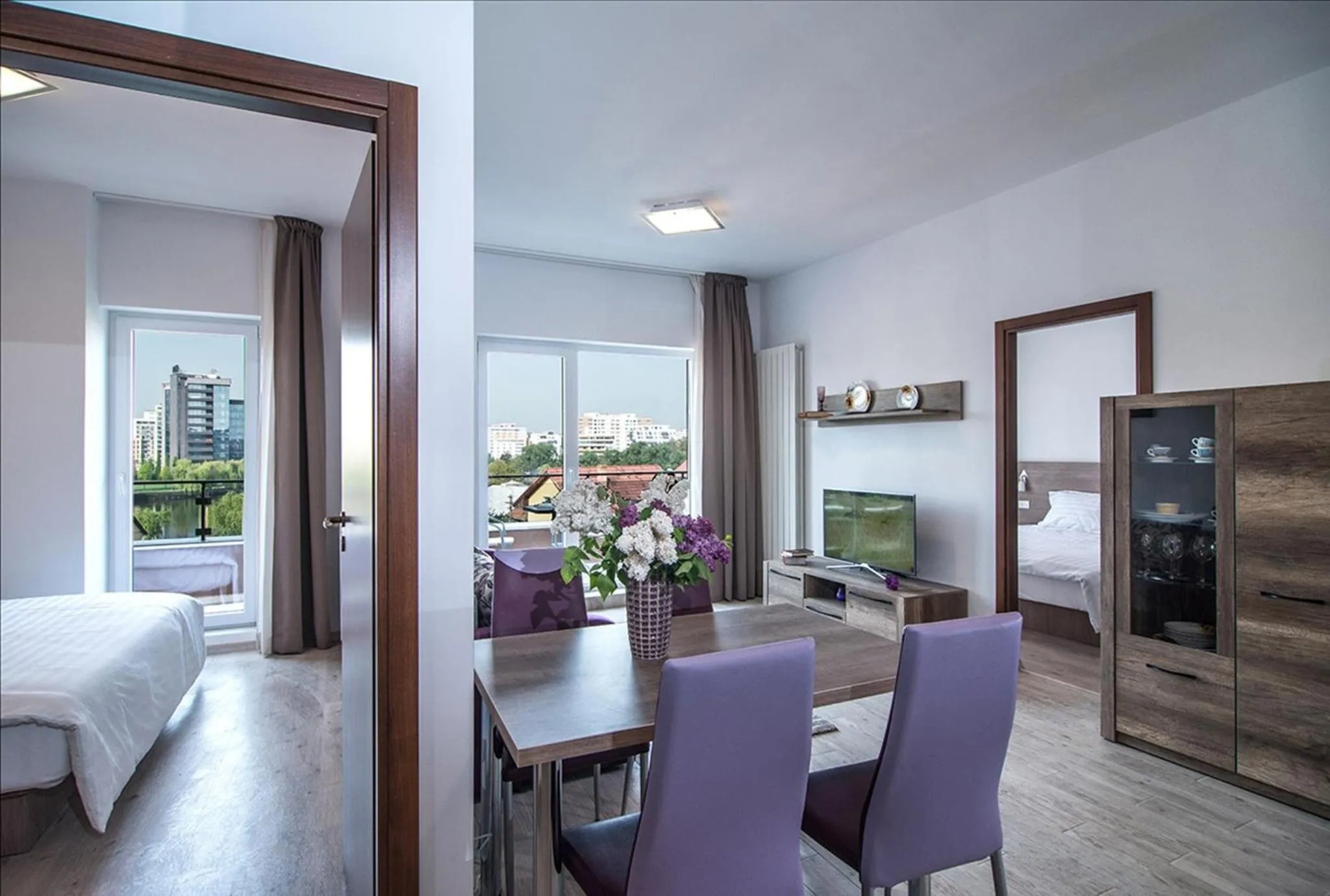 Living room, Bed in Residence iL Lago