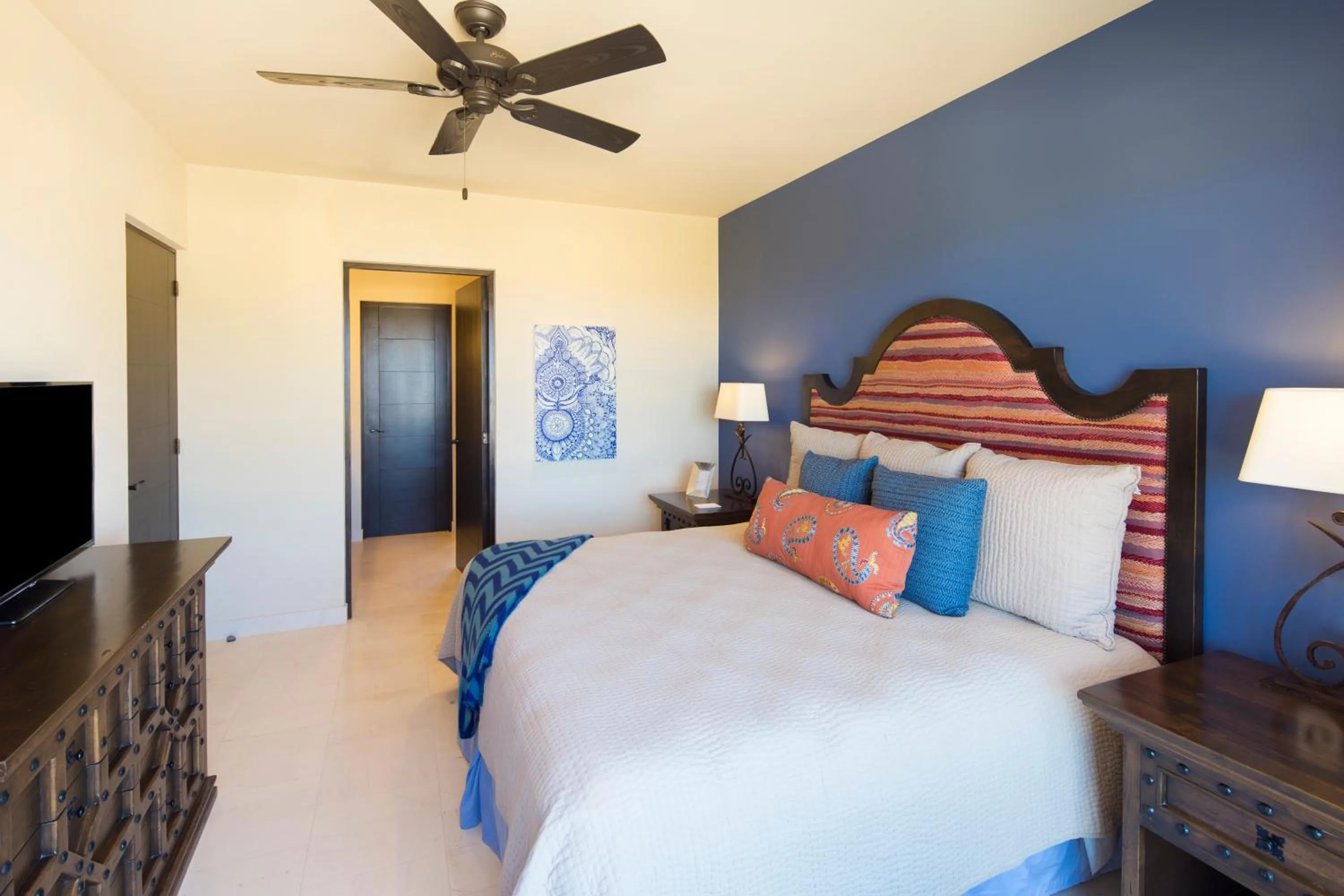 Bedroom, Bed in Quivira Los Cabos Condos and Homes -Vacation Rentals