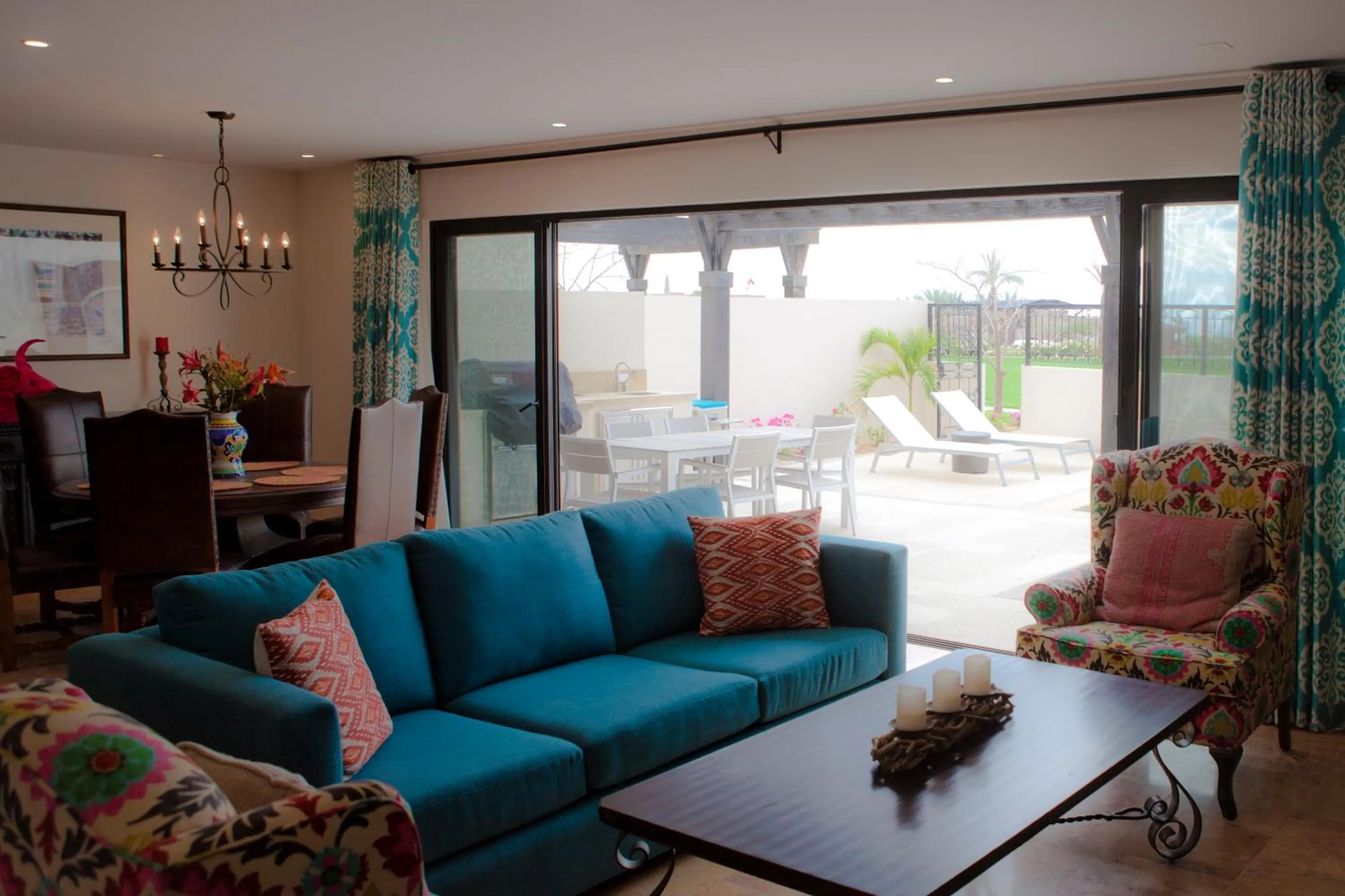 Living room in Quivira Los Cabos Condos and Homes -Vacation Rentals