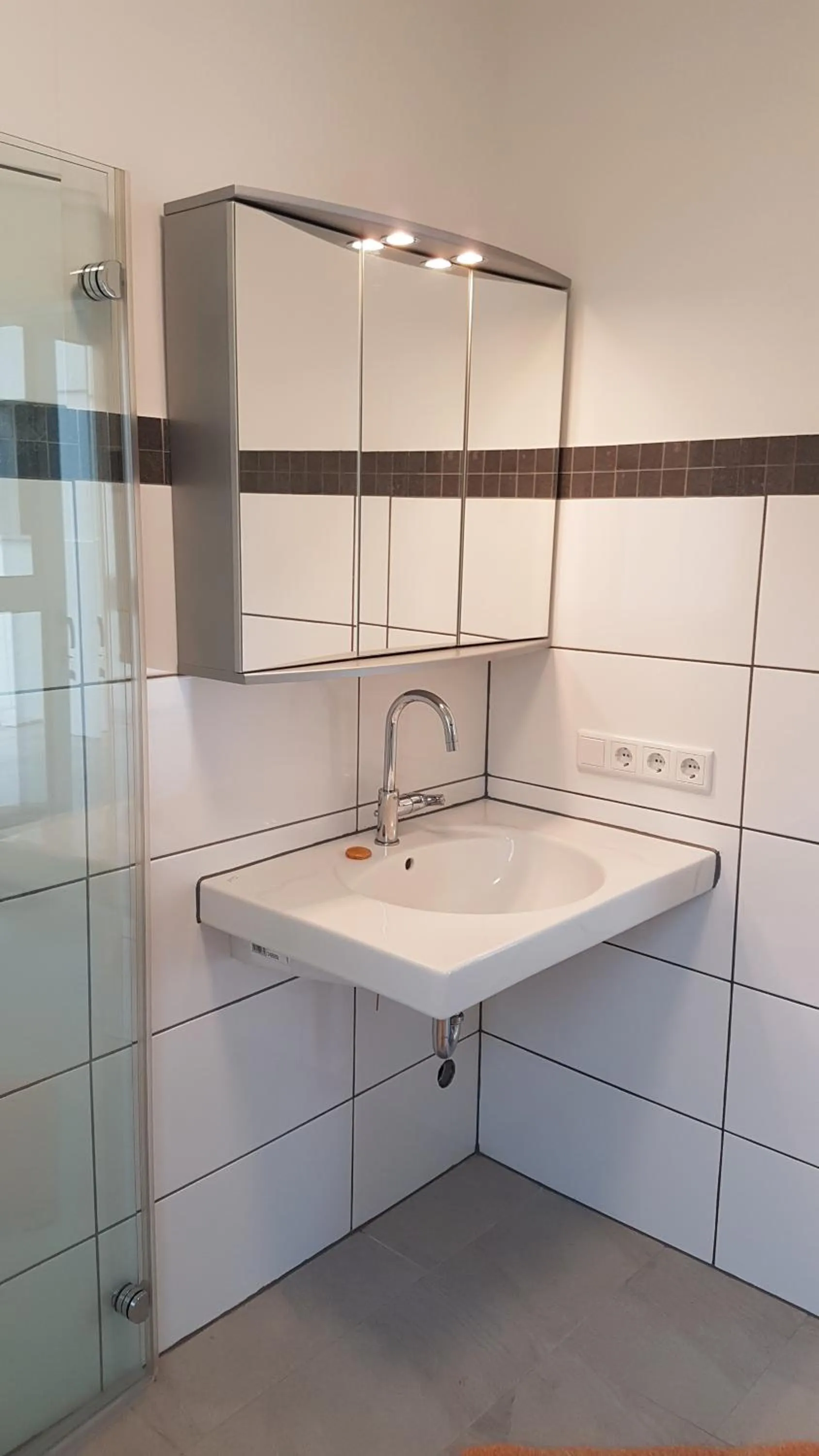 Bathroom in gemütliches großzügiges Appartement Steinbreche barrierefrei