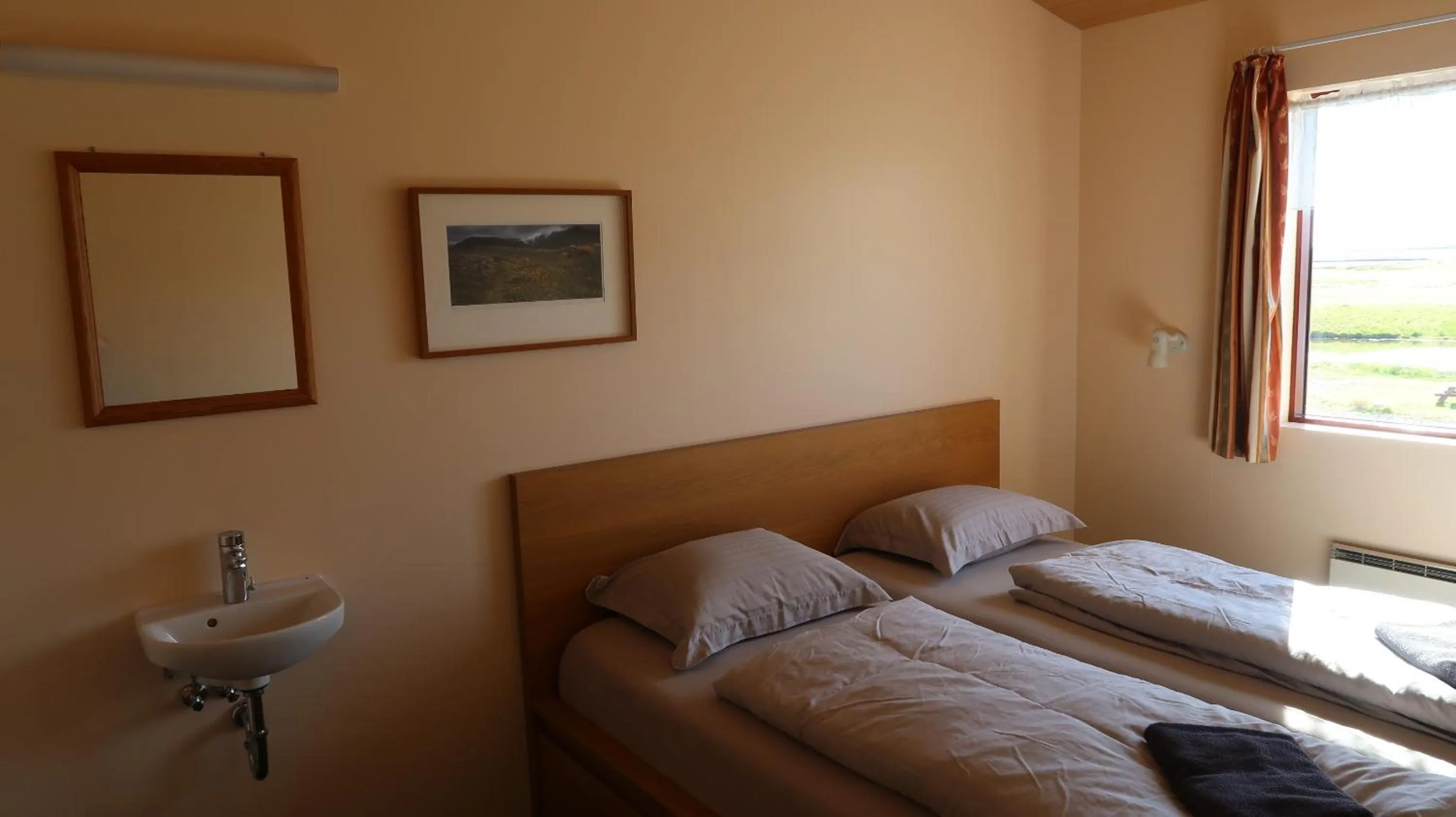 Bedroom, Bed in Hvoll Hostel