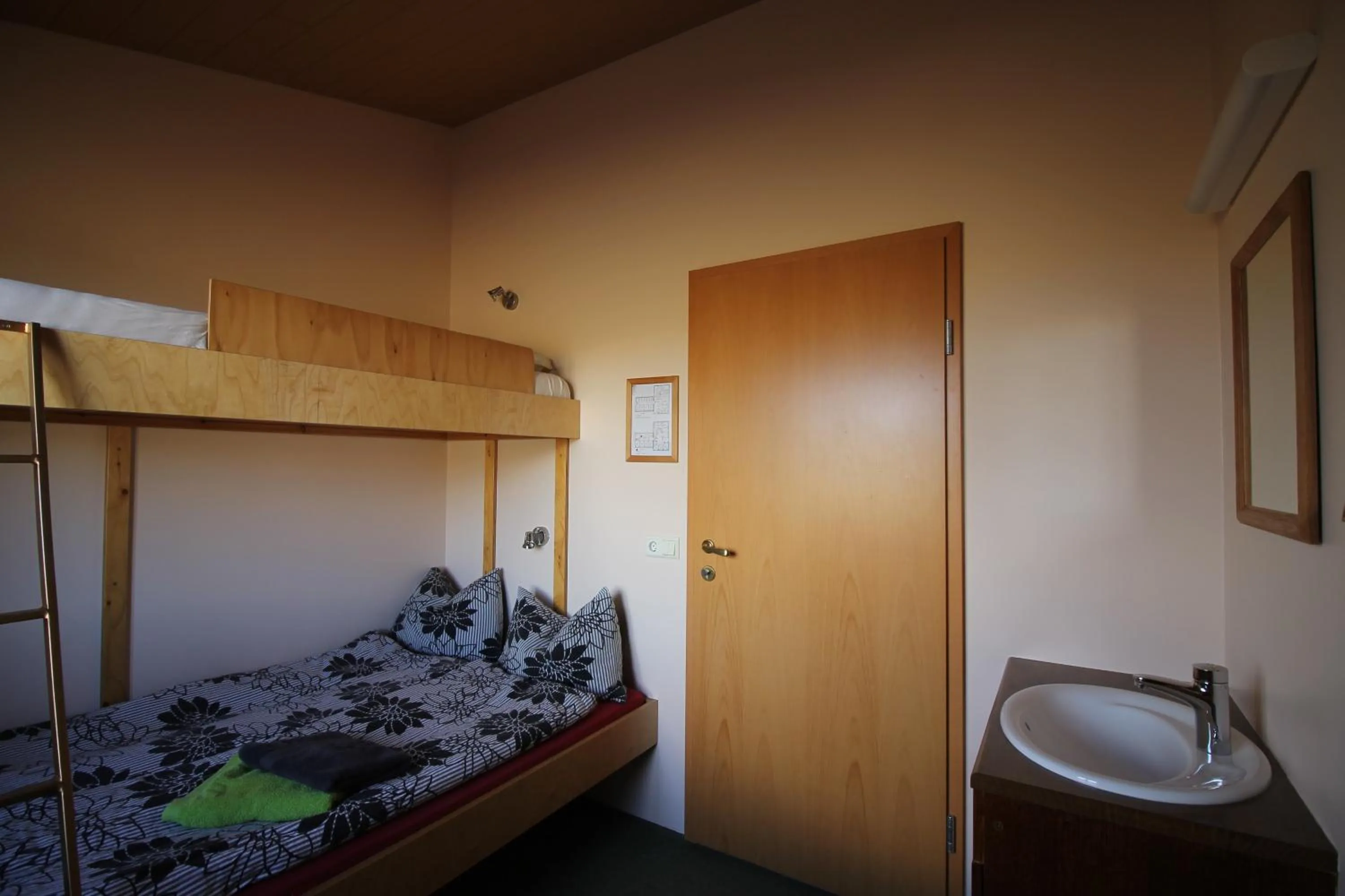 Bedroom, Bed in Hvoll Hostel