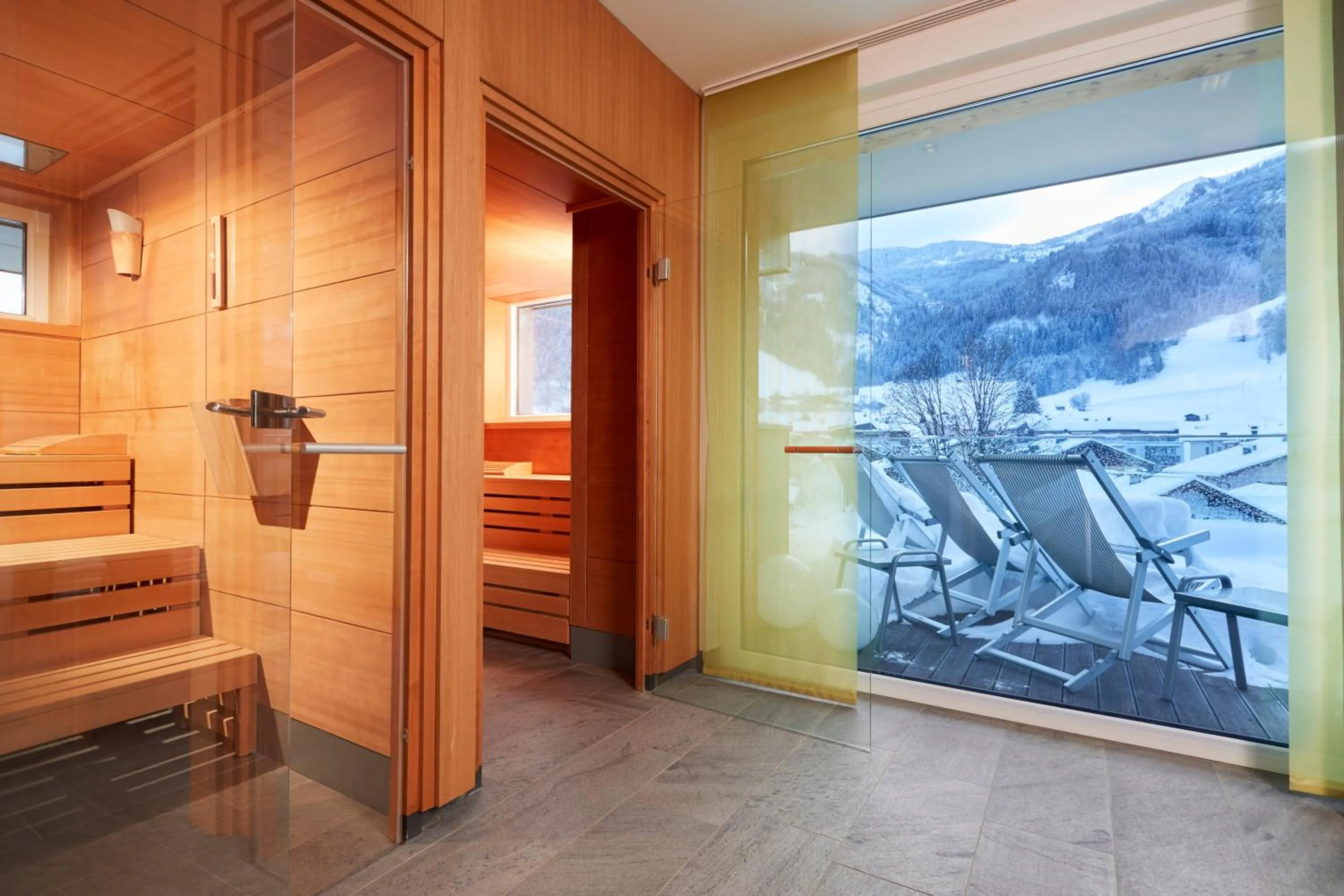 Sauna in LEDERER Boutique Hotel