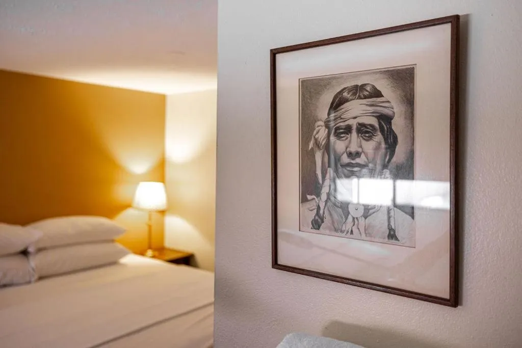 Decorative detail, Bed in Historic Star Motel