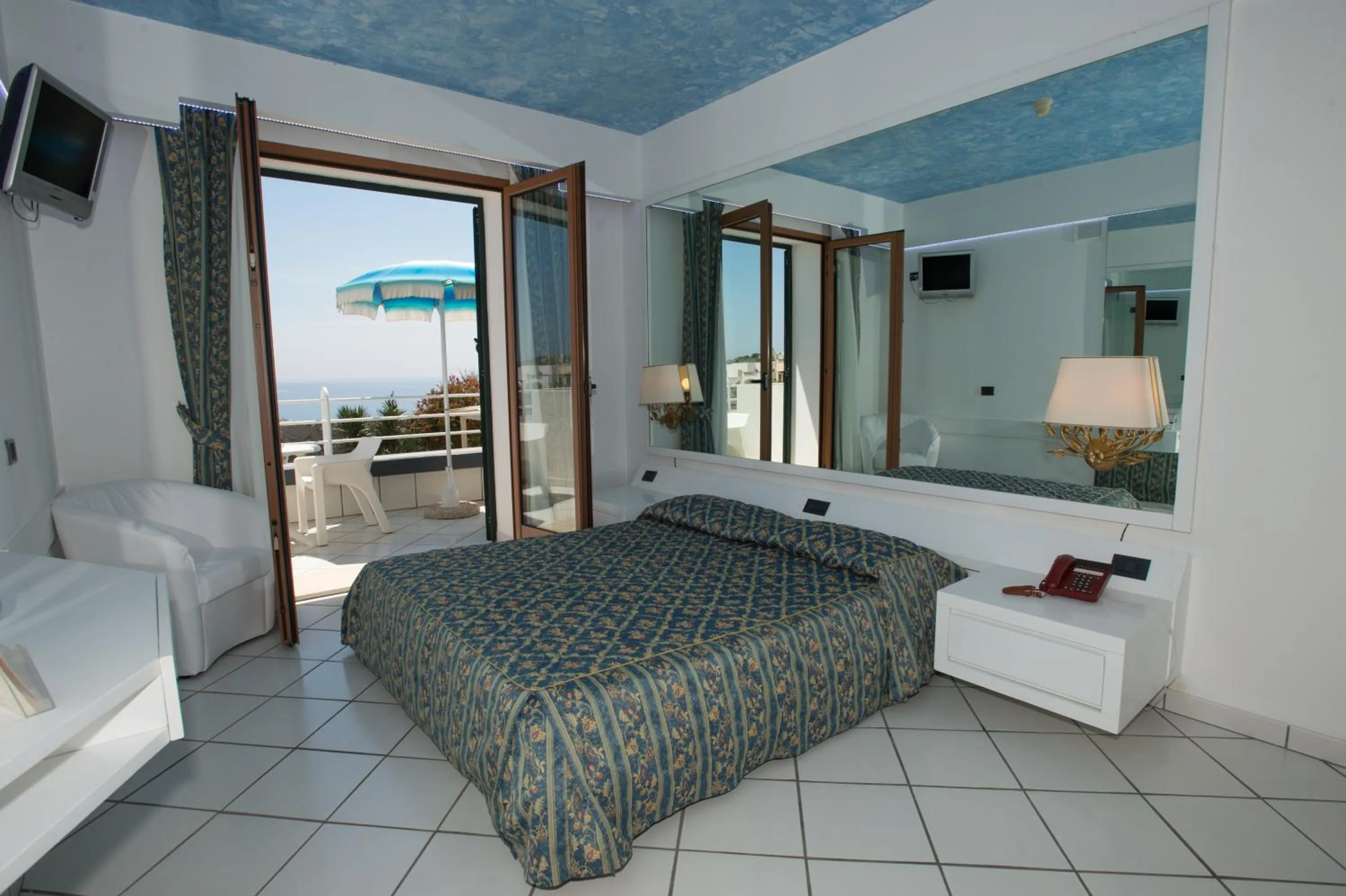 Bedroom, Bed in Hotel Ristorante Panoramico