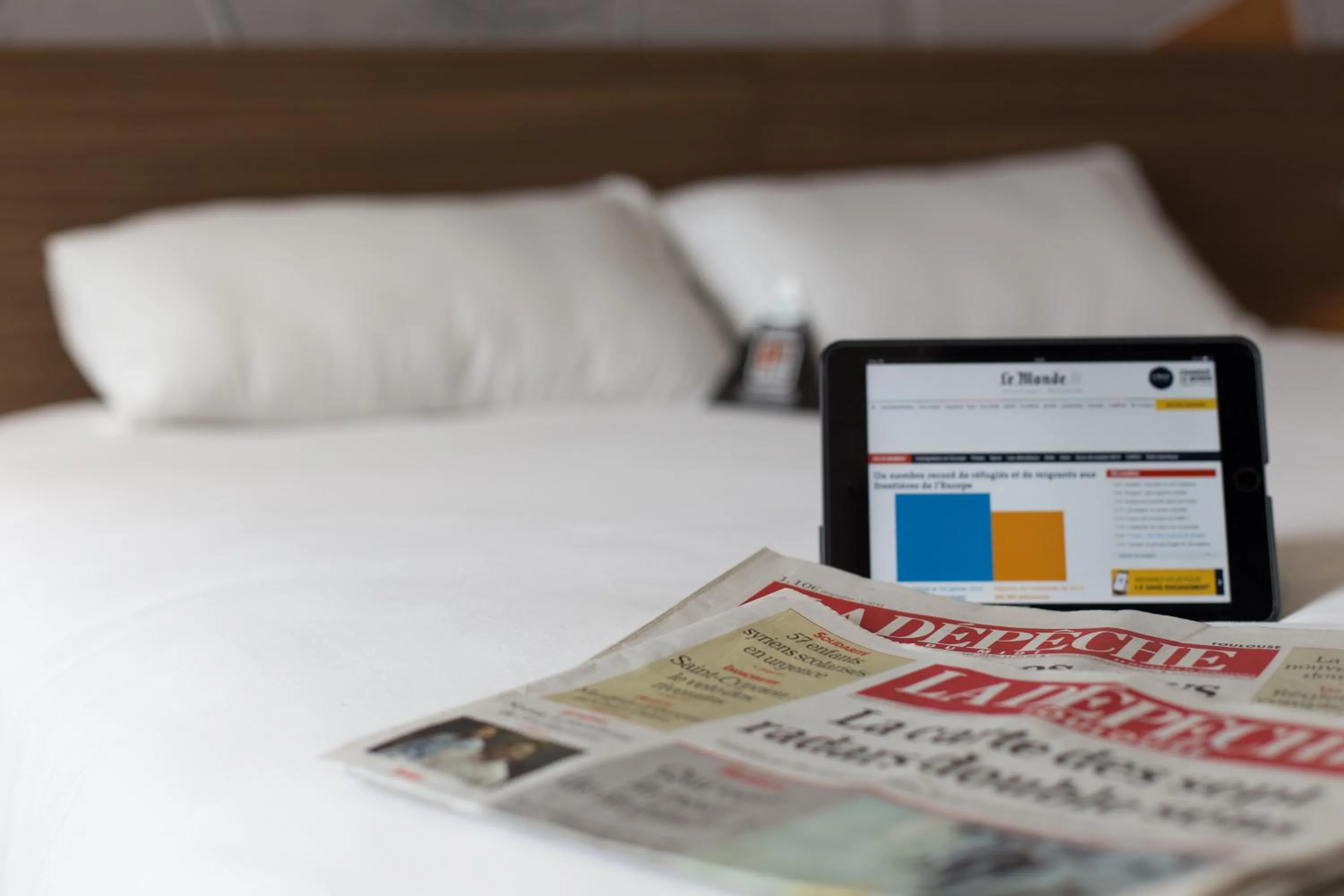 Bedroom, Bed in Brit Hotel Toulouse Colomiers – L’Esplanade