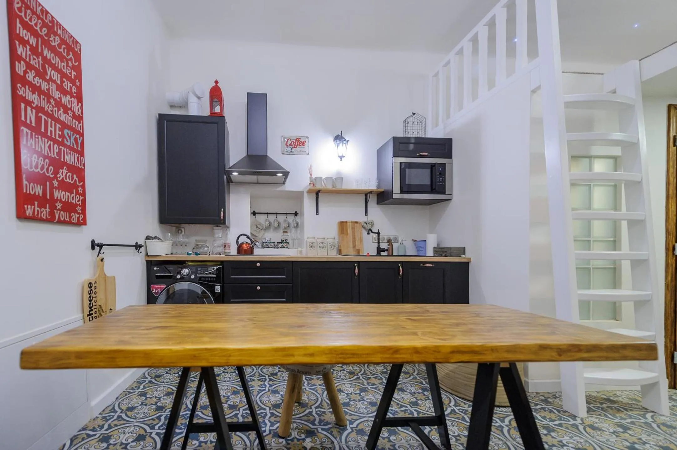 Kitchen or kitchenette in Pinkova Apartments