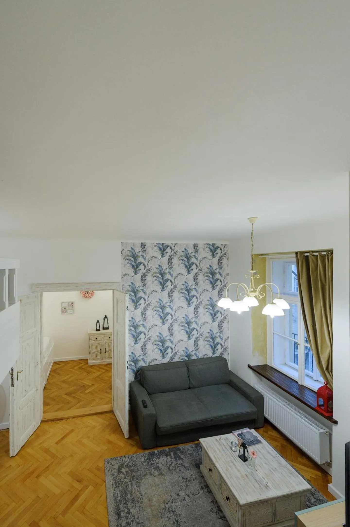 Living room, Bed in Pinkova Apartments