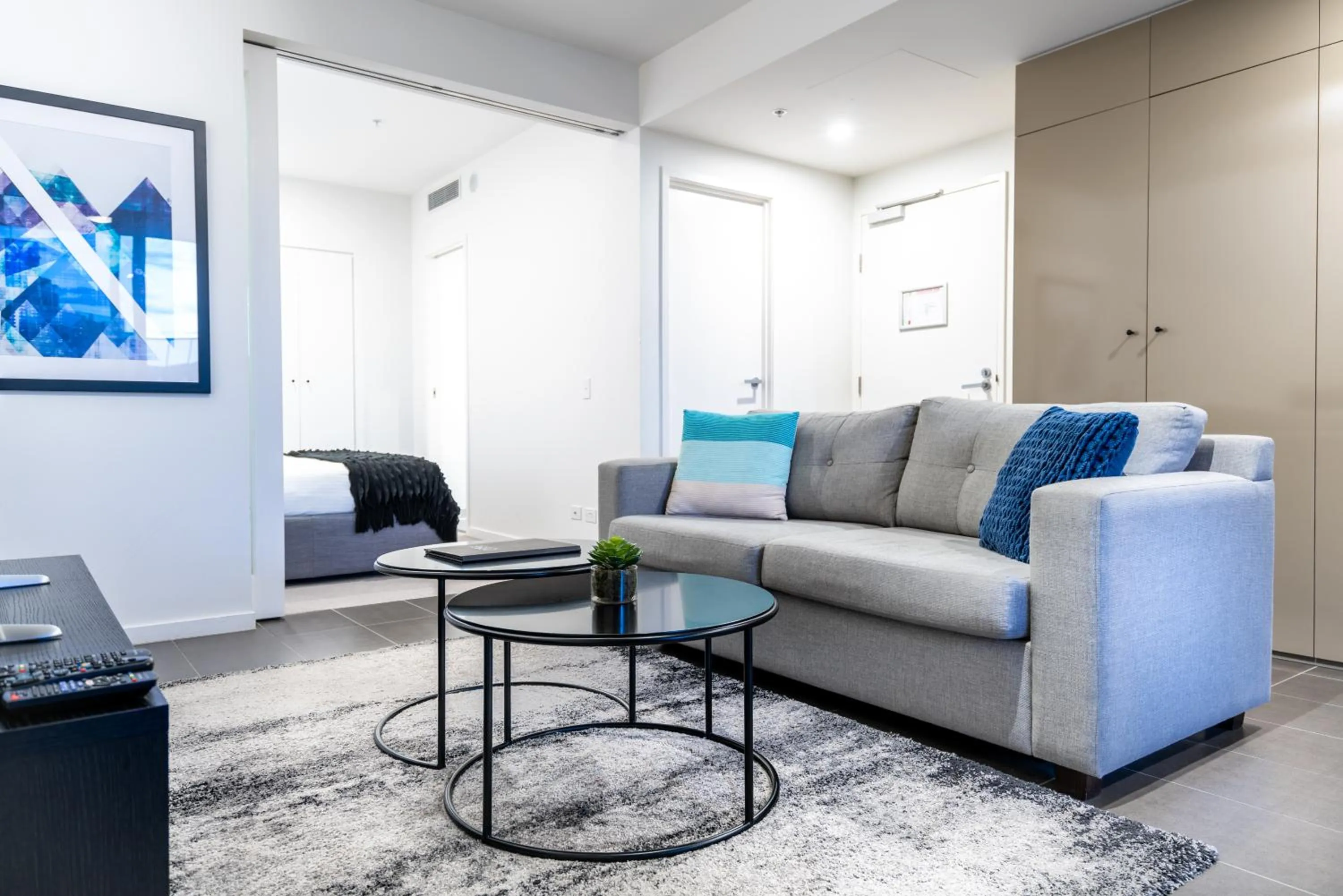 Living room in Opera Apartments South Brisbane