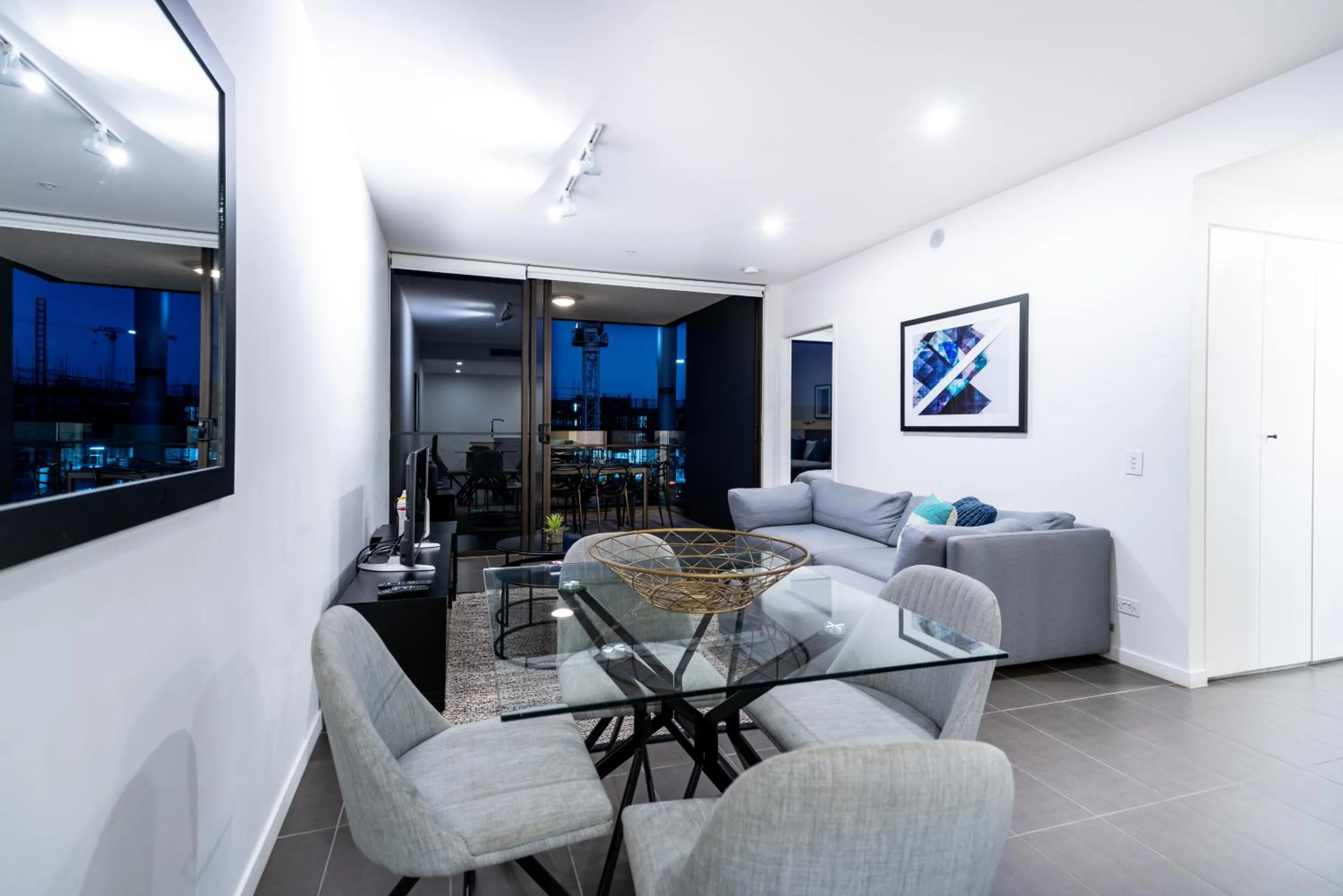 Living room in Opera Apartments South Brisbane