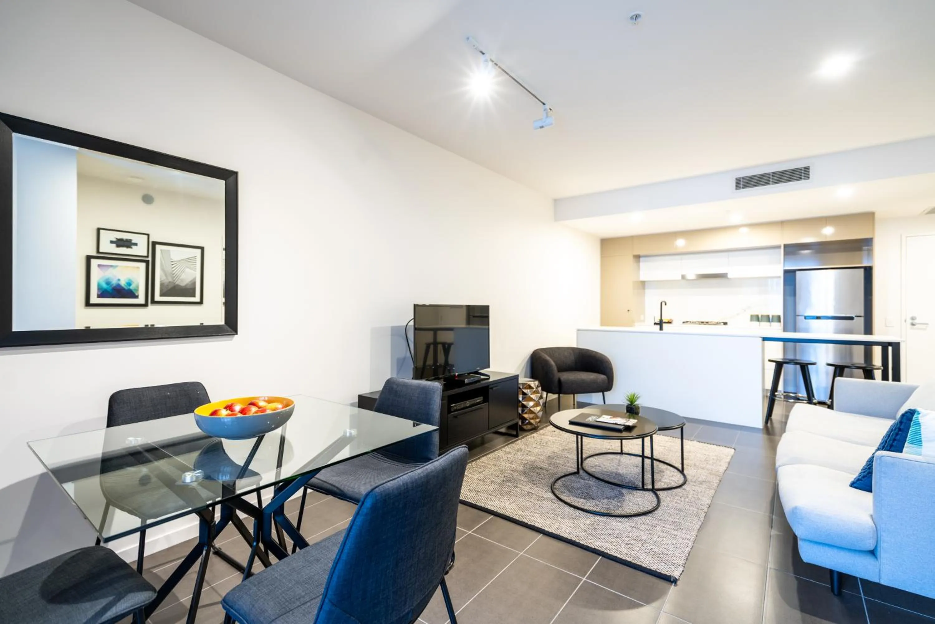 Living room in Opera Apartments South Brisbane